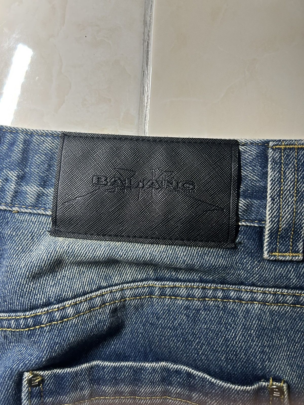 Other Baliang Flared Sand-washed/faded Flared Jeans Size US 33 - 4 Thumbnail