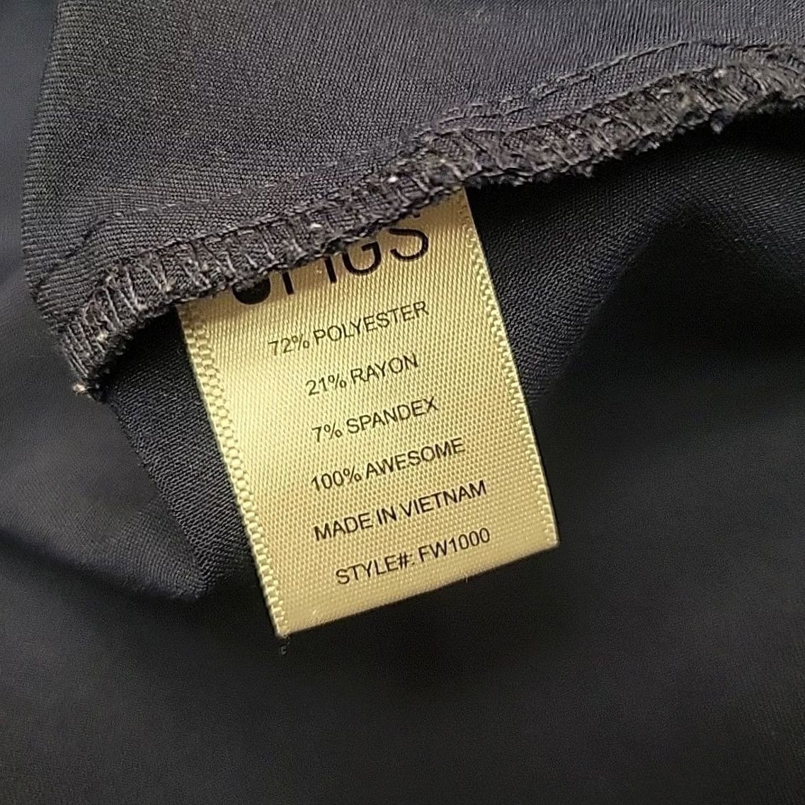 Vintage Figs Scrub Top Womens XL Blue Technical Collection Pocket Stretch Blend Casual Size XL / US 12-14 / IT 48-50 - 4 Thumbnail