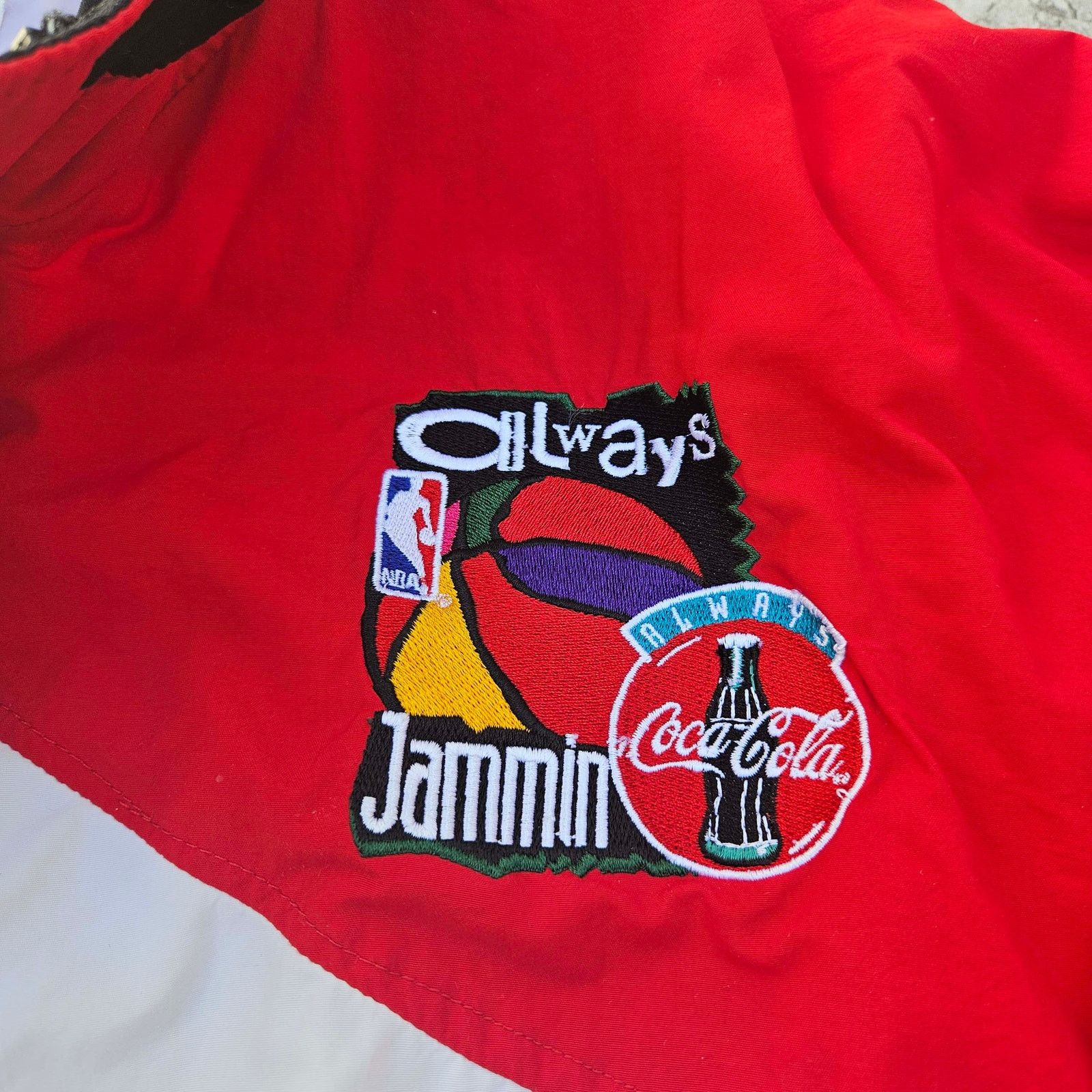 Delong Vintage 1990's DELONGAlways Jammin NBA Jacket 90s Men's XL Size US XL / EU 56 / 4 - 2 Thumbnail