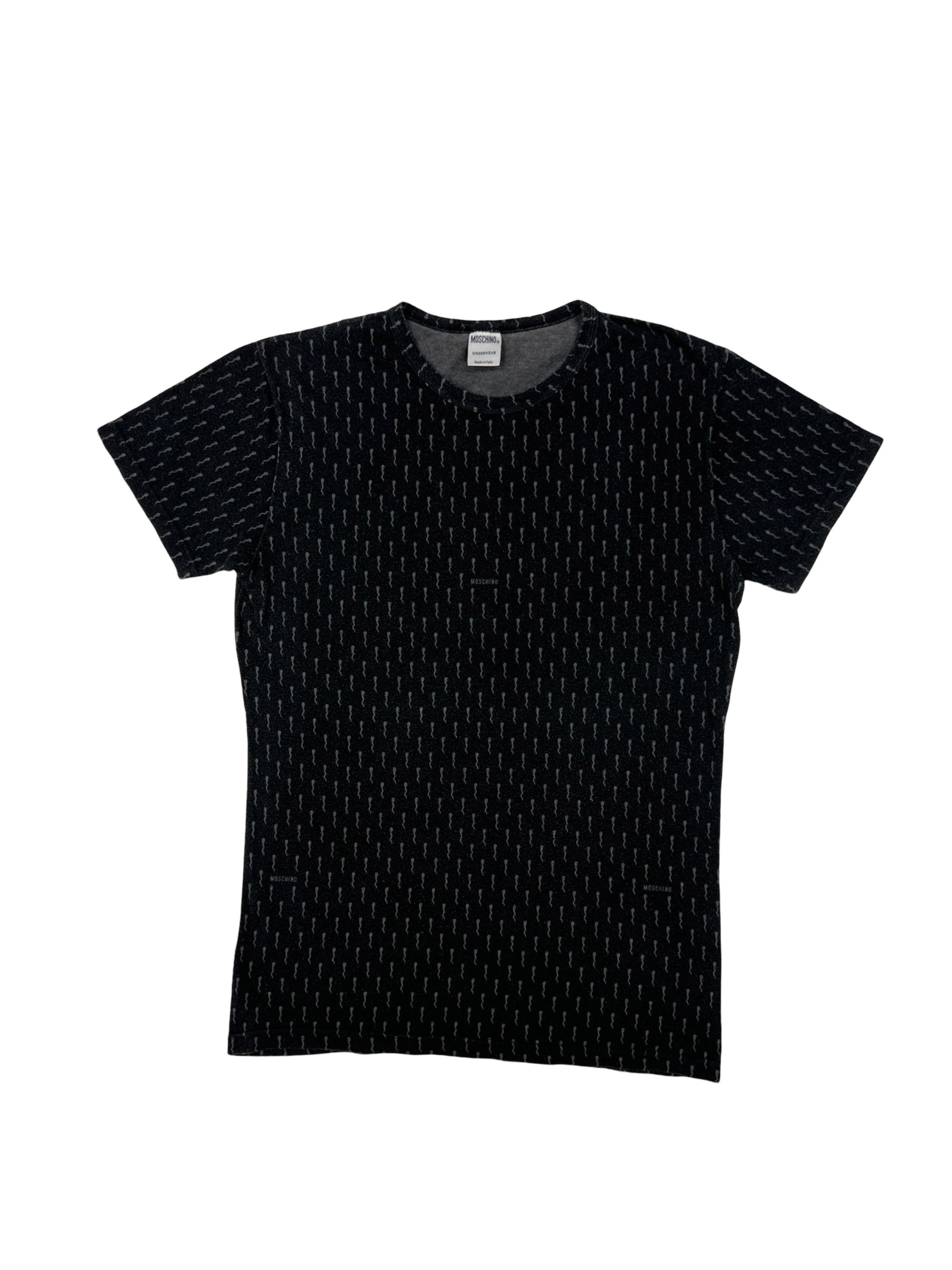 Moschino × Vintage Vintage Moschino Underwear Crazy Pattern Tee Size US S / EU 44-46 / 1 - 2 Thumbnail