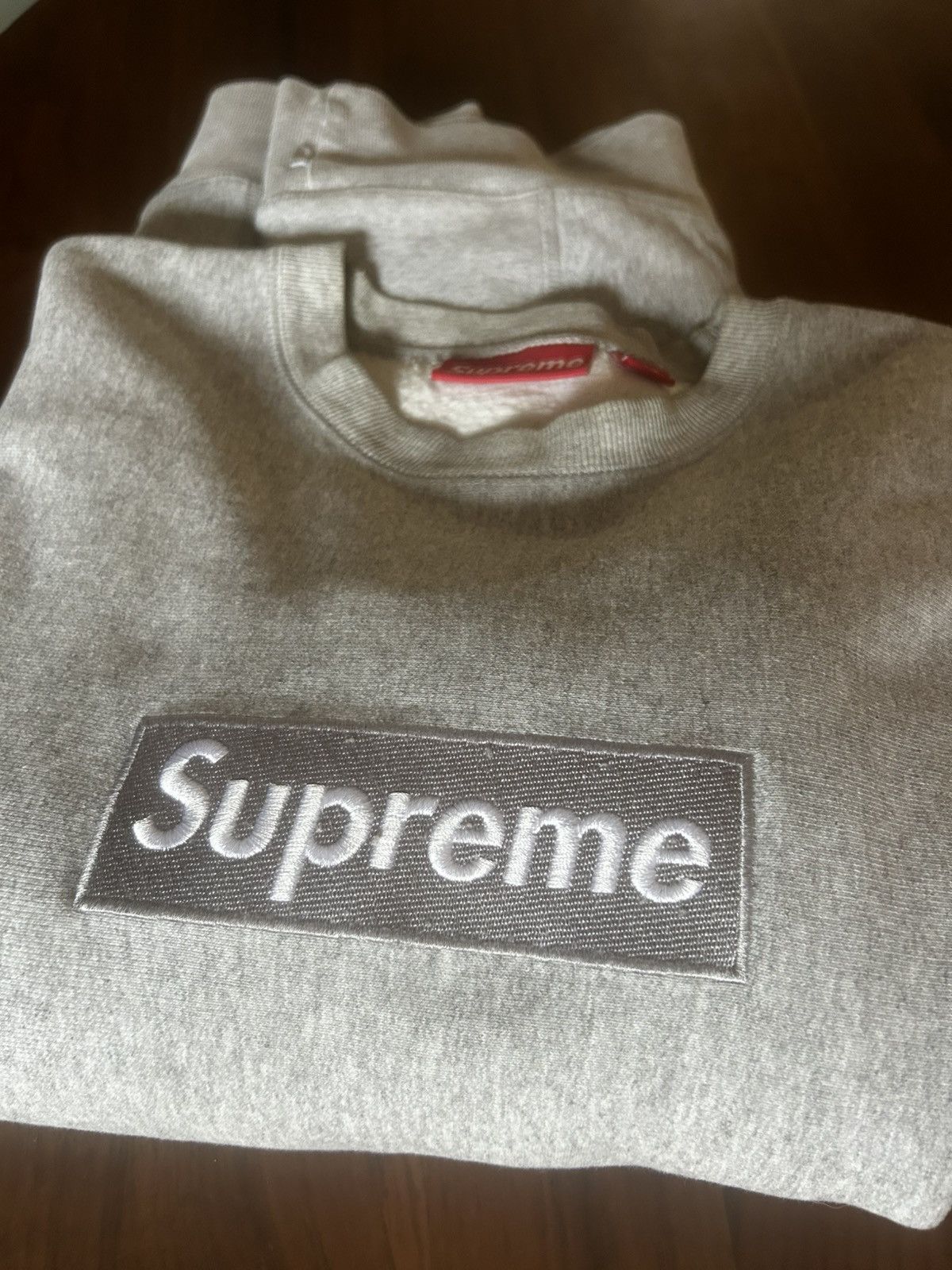 Supreme Supreme 2003 Silver on Grey Box Logo Size US L / EU 52-54 / 3 - 6 Thumbnail