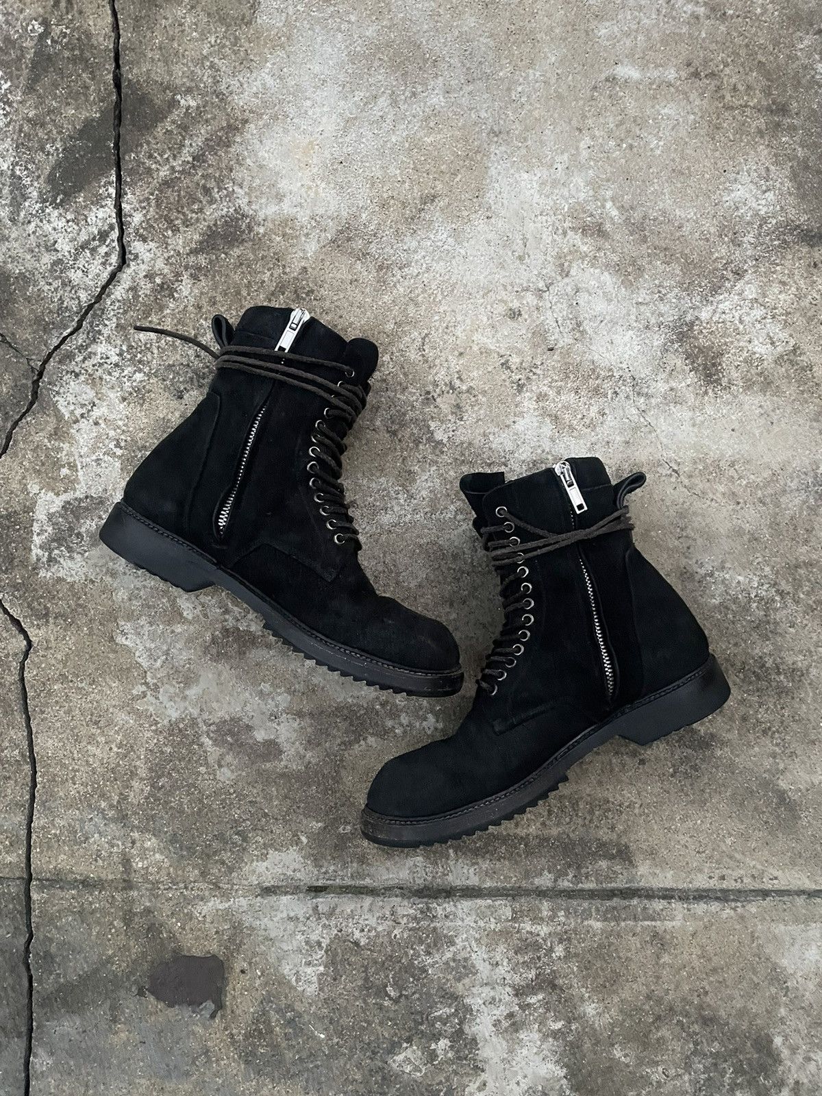 Rick Owens AW12 Blistered Leather Goodyear Flex Boots Size US 9 / EU 42 - 3 Thumbnail