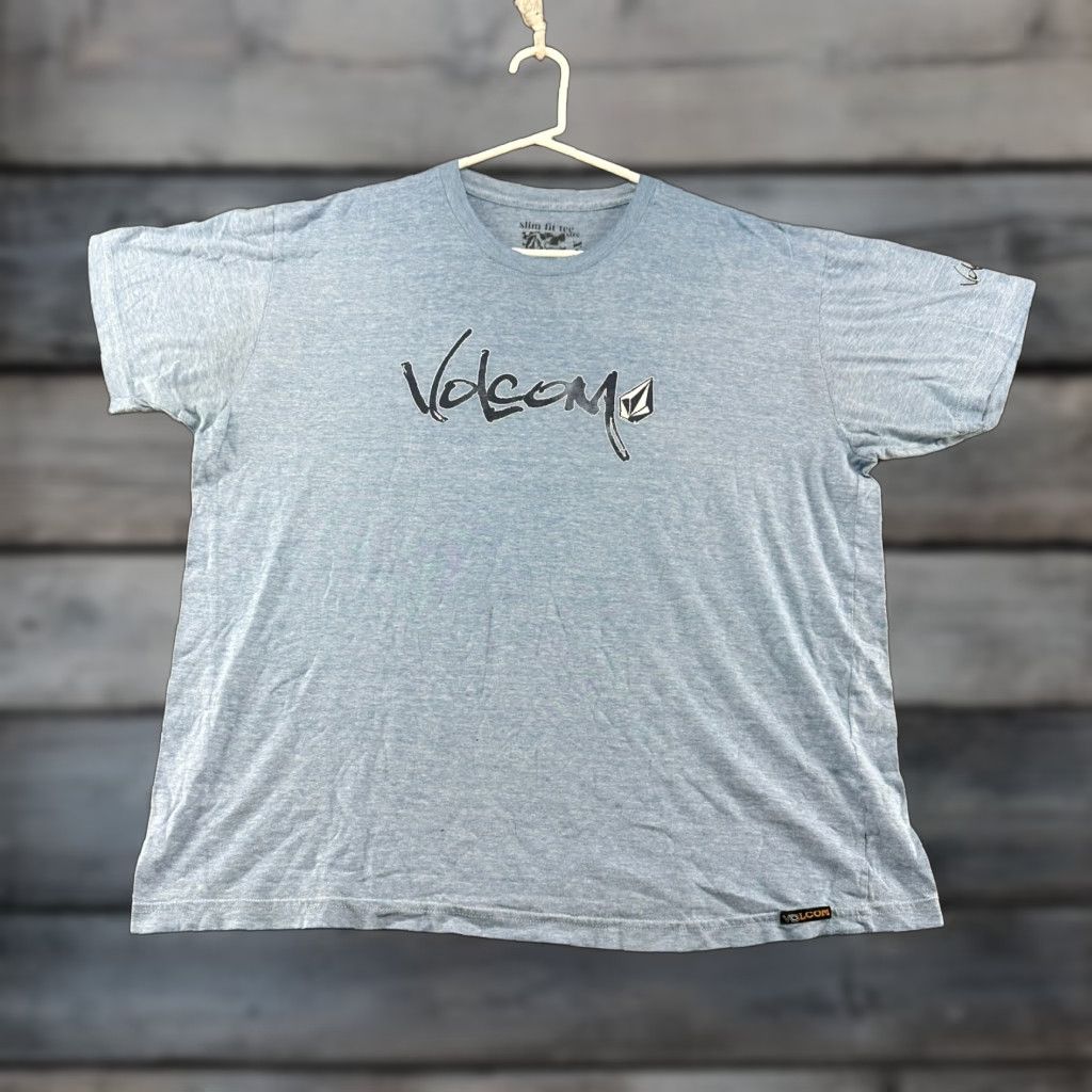 Volcom VINTAGE Volcom Shirt Mens XL Blue Spellout Slim Diamond Stone Skater Surf Y2K 90s Art USA Cars Size US XL / EU 56 / 4 - 1 Thumbnail