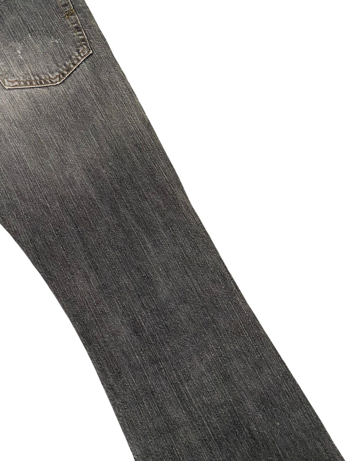 Japanese Brand Flare Jeans Edwin Japan Faded Distress Boot Cut 6🟦2 Size US 31 - 17 Thumbnail