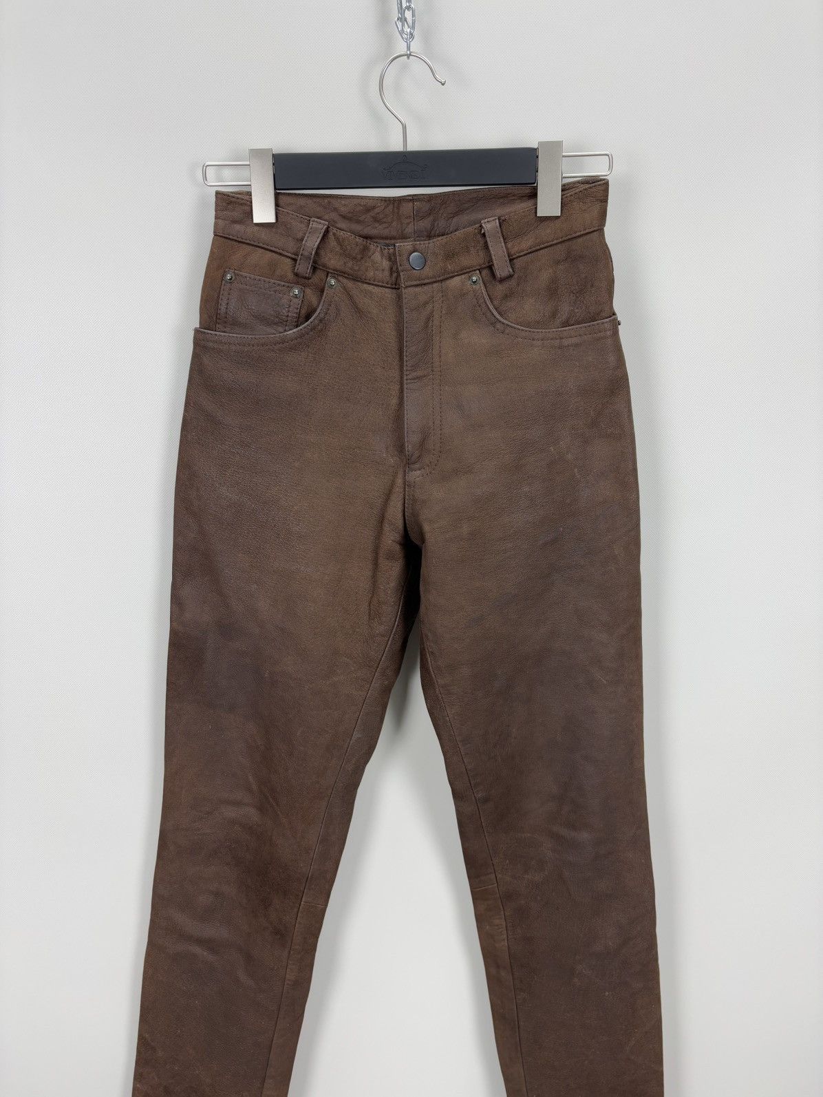 Leather Womens leather biker motorcecle pants Top Range Size 28 Size 25" / US 0 / IT 36 - 3 Thumbnail