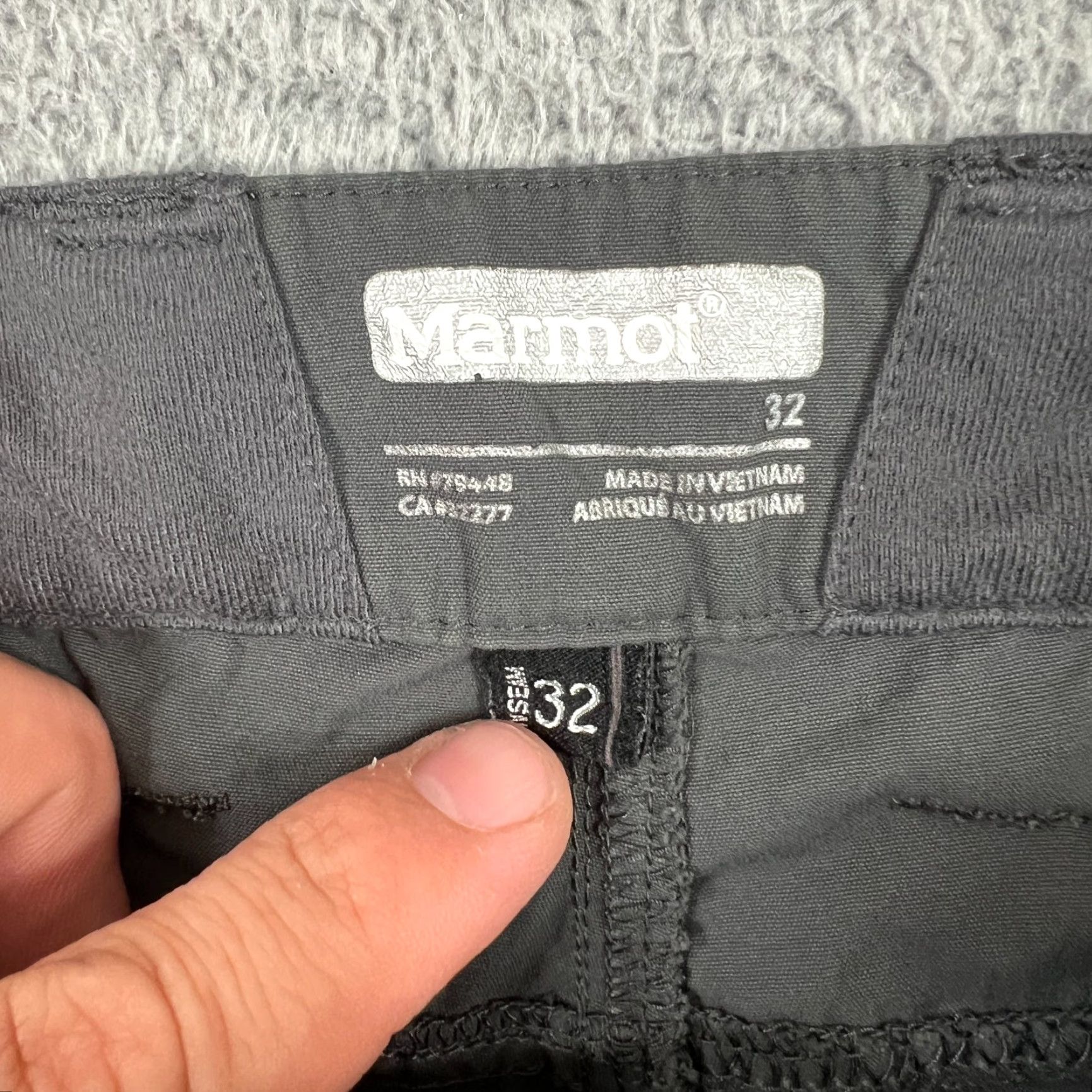 Marmot Marmot Gray Nylon Pants 30x30 Regular Fit 5-Pocket Straight Leg Hiking Mens Size US 30 / EU 46 - 6 Thumbnail