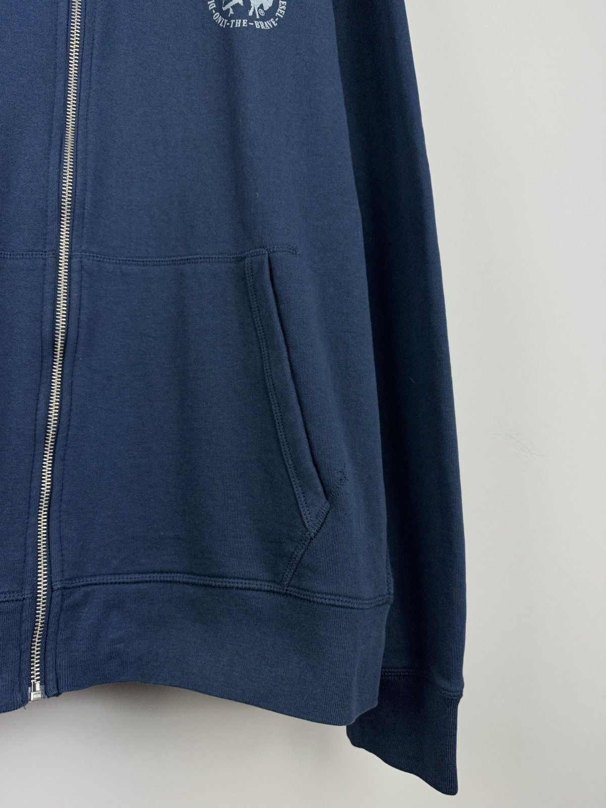 Diesel × Vintage Vintage Diesel Logo Zip Hoodie Size US XL / EU 56 / 4 - 7 Thumbnail