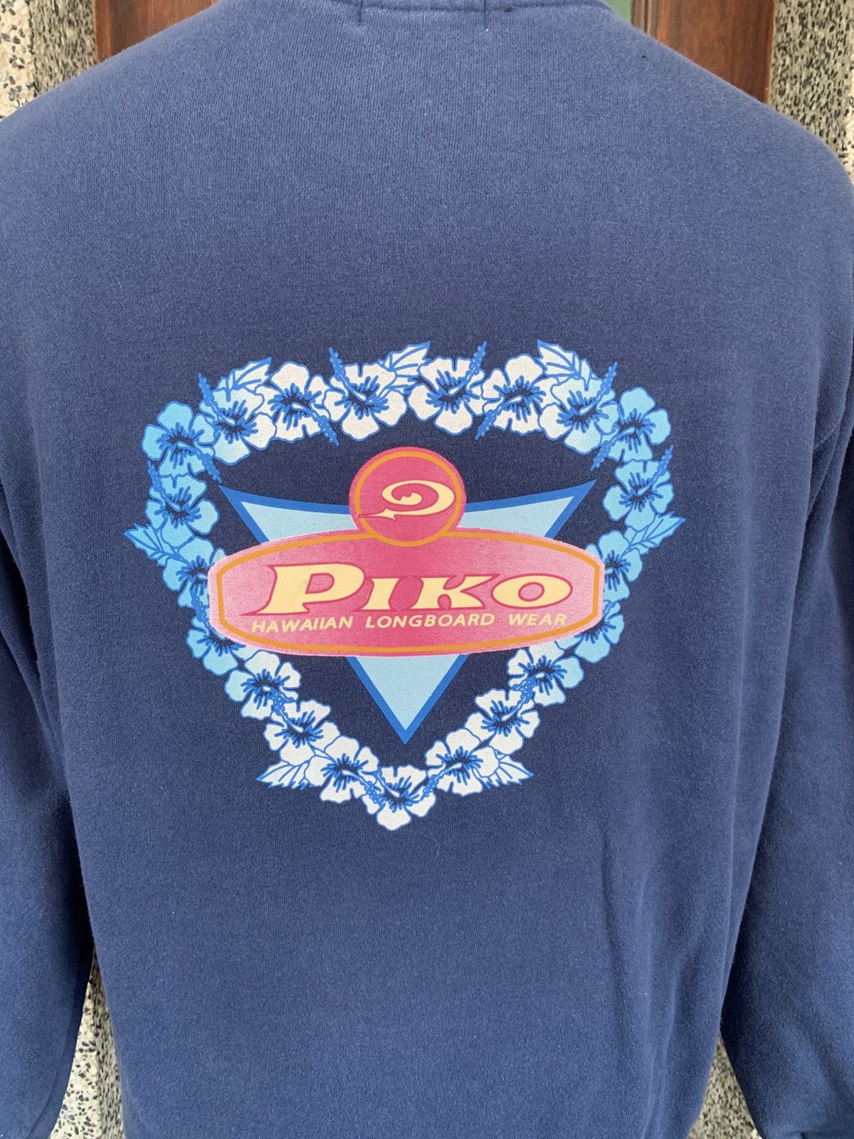 Vintage Vintage Piko Hawaiian Longboard Surfing Surfboard Sweatshirt Size US M / EU 48-50 / 2 - 2 Thumbnail