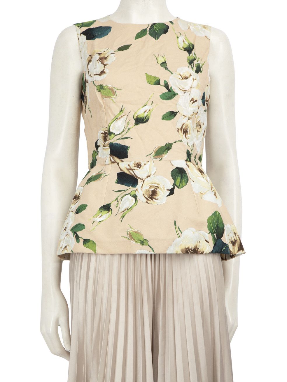 Dolce & Gabbana Floral Print Peplum Top Size M / US 6-8 / IT 42-44 - 1 Thumbnail