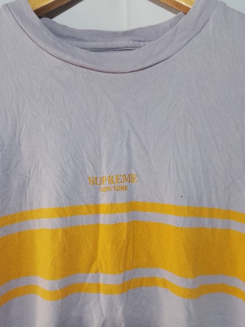 Supreme Supreme New York Striped Tshirt Size US L / EU 52-54 / 3 - 3 Thumbnail