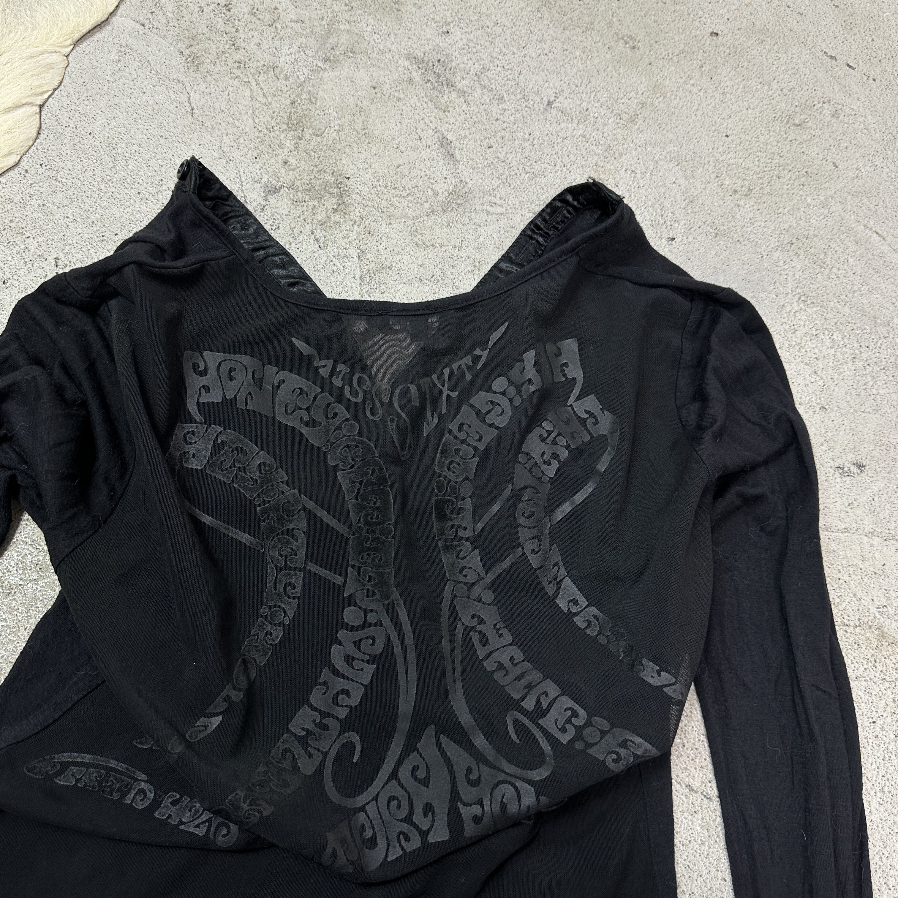 Miss Sixty Vintage Mesh Back Sheer Miss Sixty Longsleeve 00s Size M / US 6-8 / IT 42-44 - 6 Thumbnail