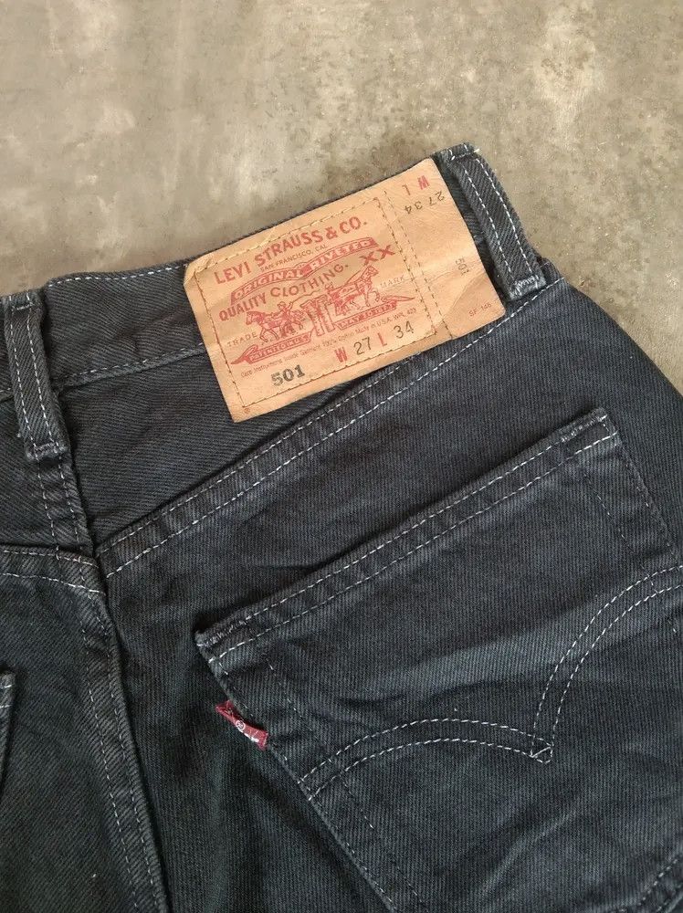 Levi's × Vintage 90s Vintage Levis 501 Made In USA Distressed Jeans 27x32 Size US 27 - 5 Thumbnail
