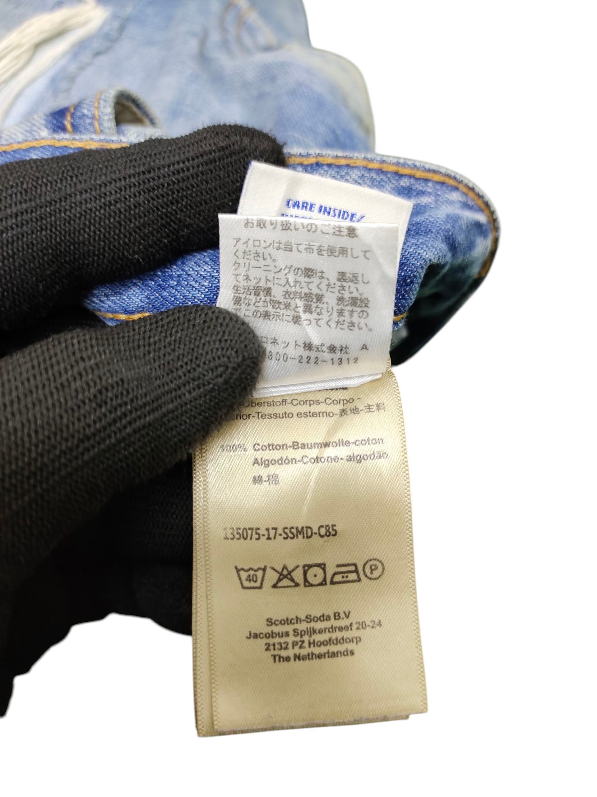 Scotch & Soda Vintage Y2k Scotch & Soda Clawmark Distress Faded Jeans Size US 30 / EU 46 - 15 Thumbnail