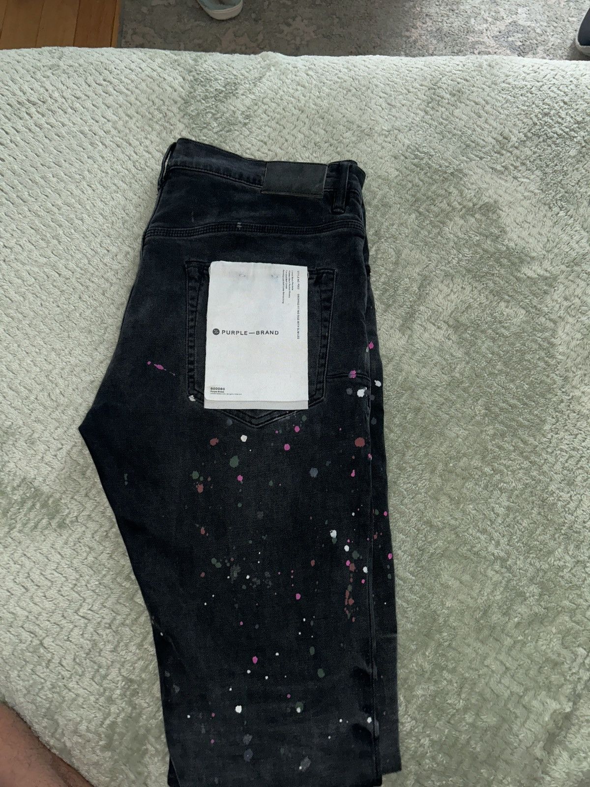 image of Purple Brand Jeans in Wash Black Denim, Men's (Size 33)