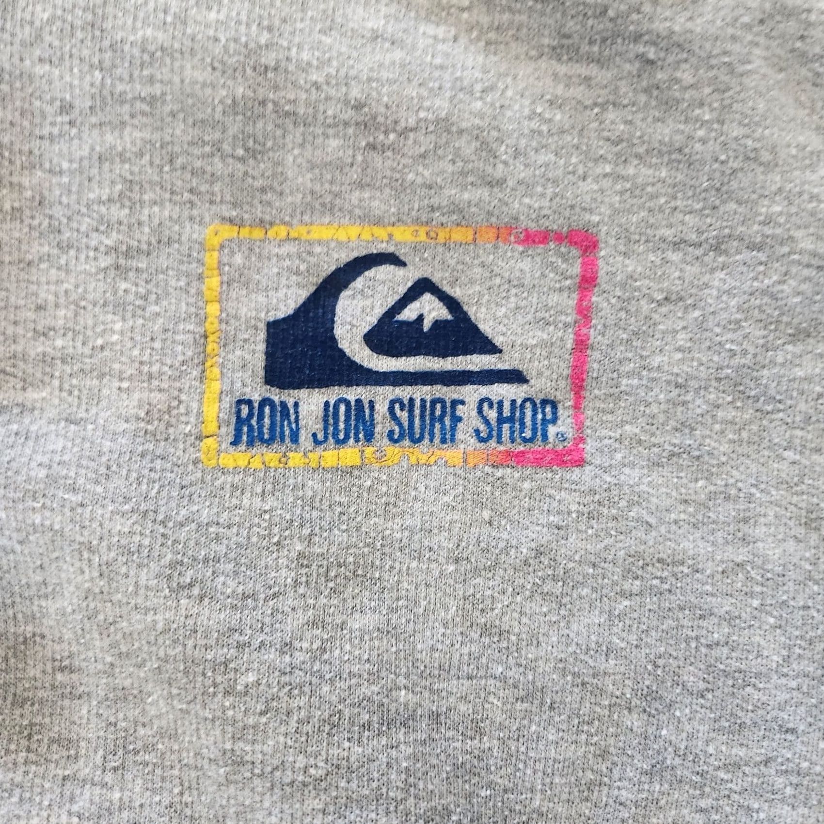 Quiksilver VINTAGE Quiksilver Hoodie Gray Surf Y2K Double Sided Ron Jon M Mens/Unisex Medium Hoodie Gray Size US M / EU 48-50 / 2 - 7 Thumbnail