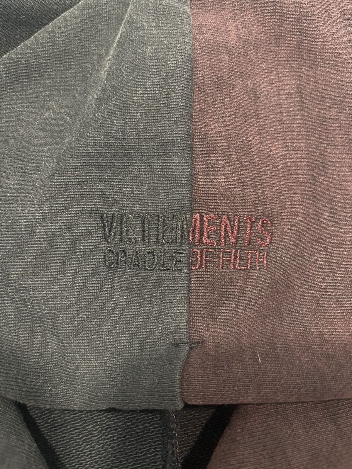 Vetements Vetements Cradle Of Filth Split Hoodie Size US XS / EU 42 / 0 - 2 Thumbnail