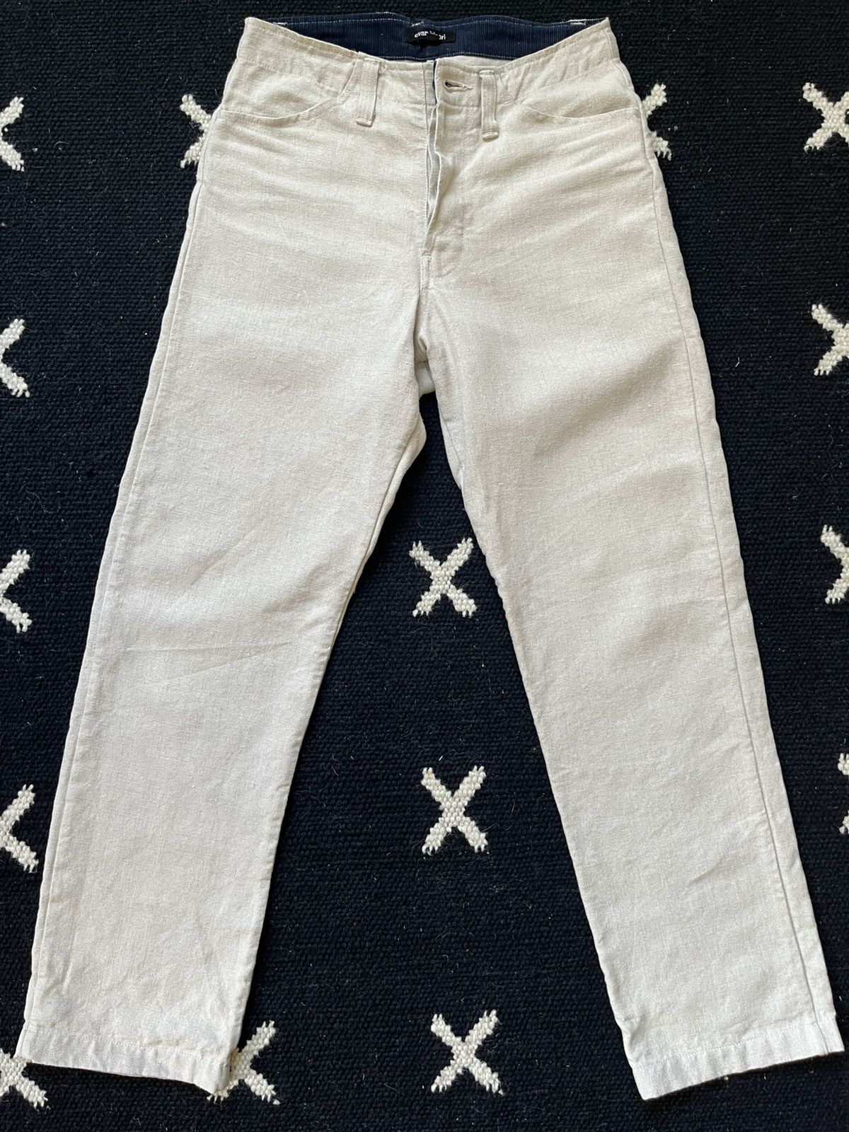 Evan Kinori Four pocket pant - tumbled hemp canvas Size US 28 / EU 44 - 1 Thumbnail