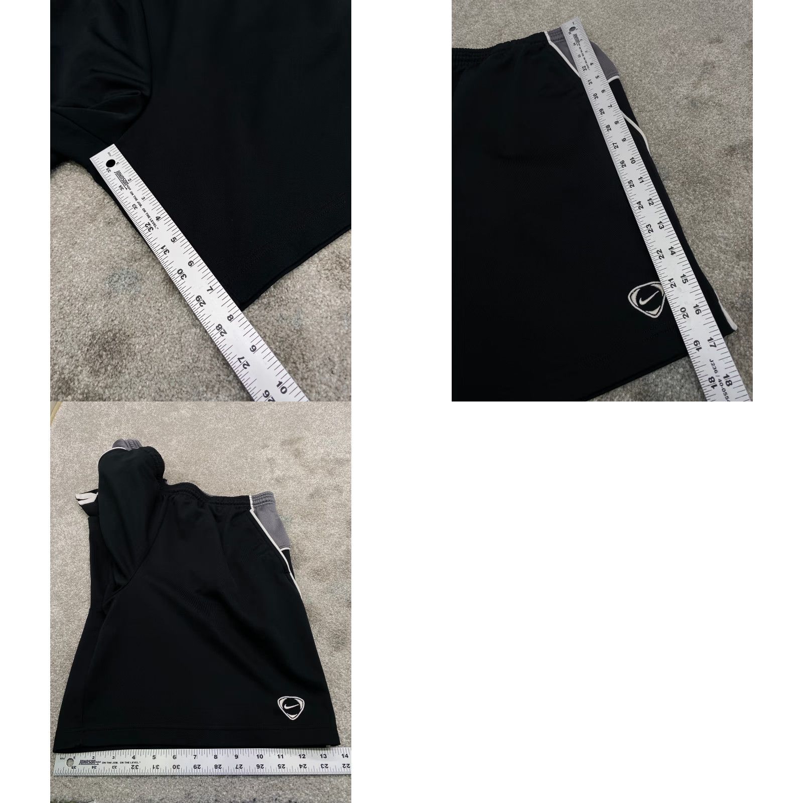 Nike Nike Shorts Men's L Black Gray Pockets Drawstring Elastic Waist Athletic Athleticwear 6559 Size US 34 / EU 50 - 8 Thumbnail
