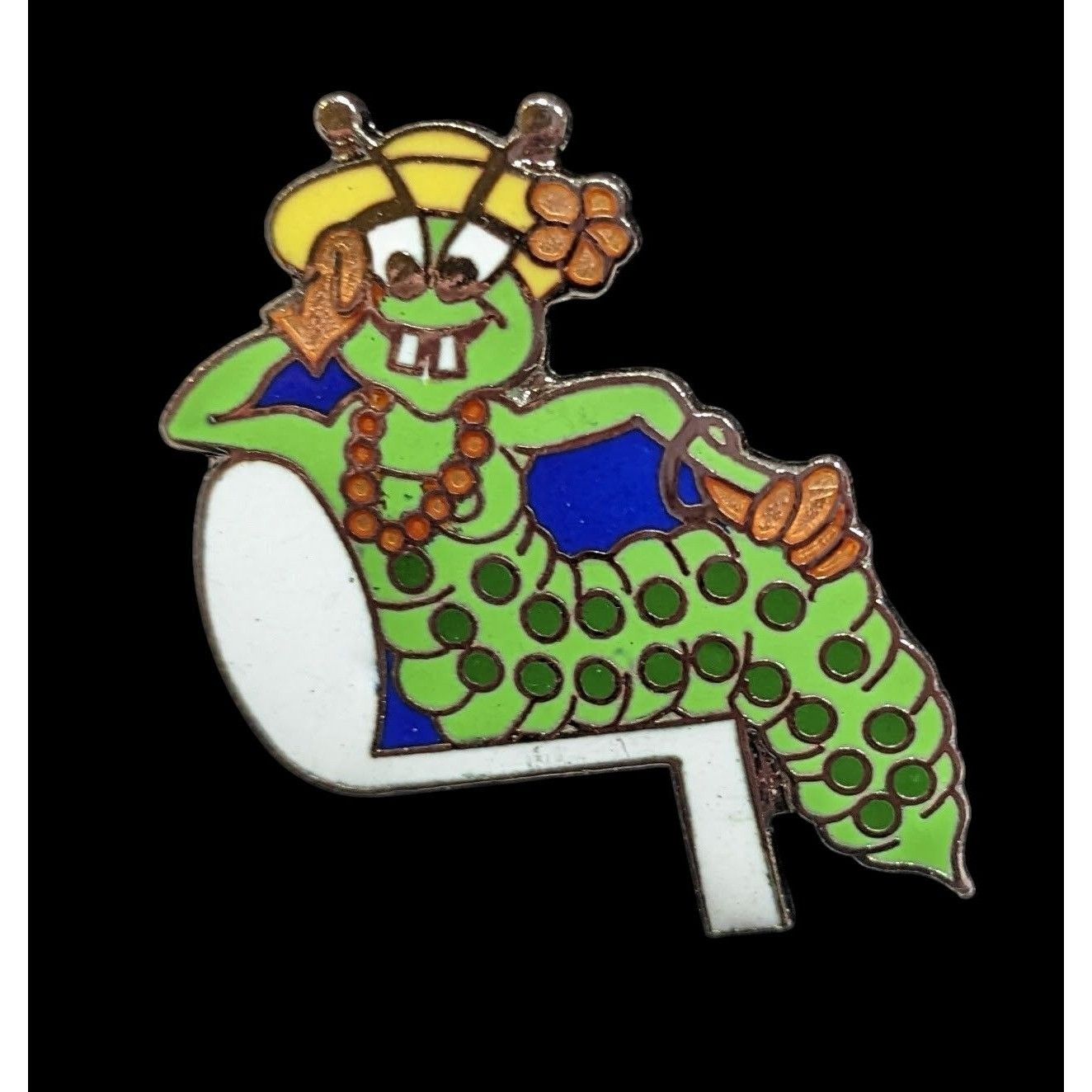 Other Vintage Mafco Green Music Note Caterpillar Lapel Pin Size ONE SIZE - 1 Thumbnail