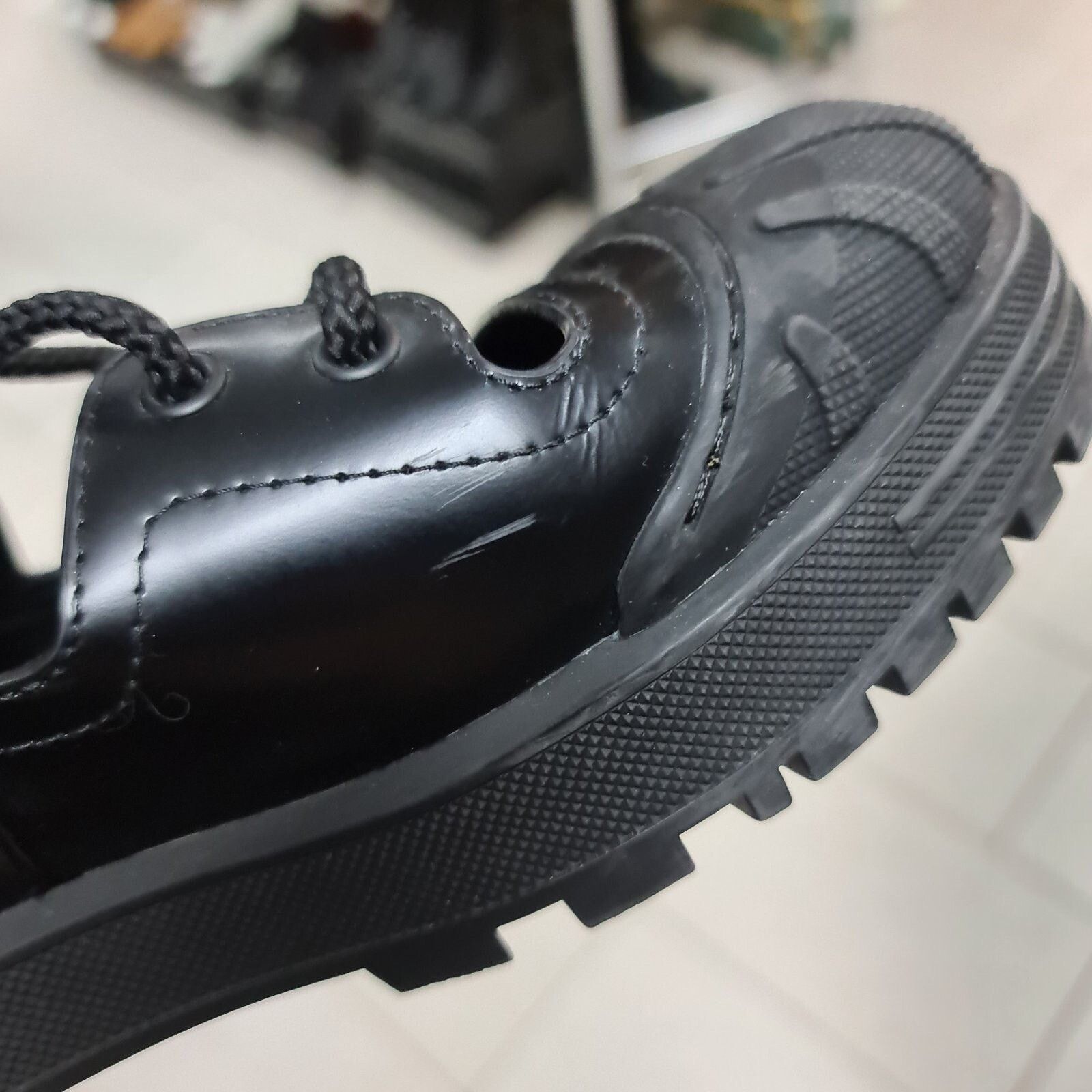 Dior Dior Black Leather Combat Boots sz. 38 Size US 7 / IT 37 - 8 Thumbnail