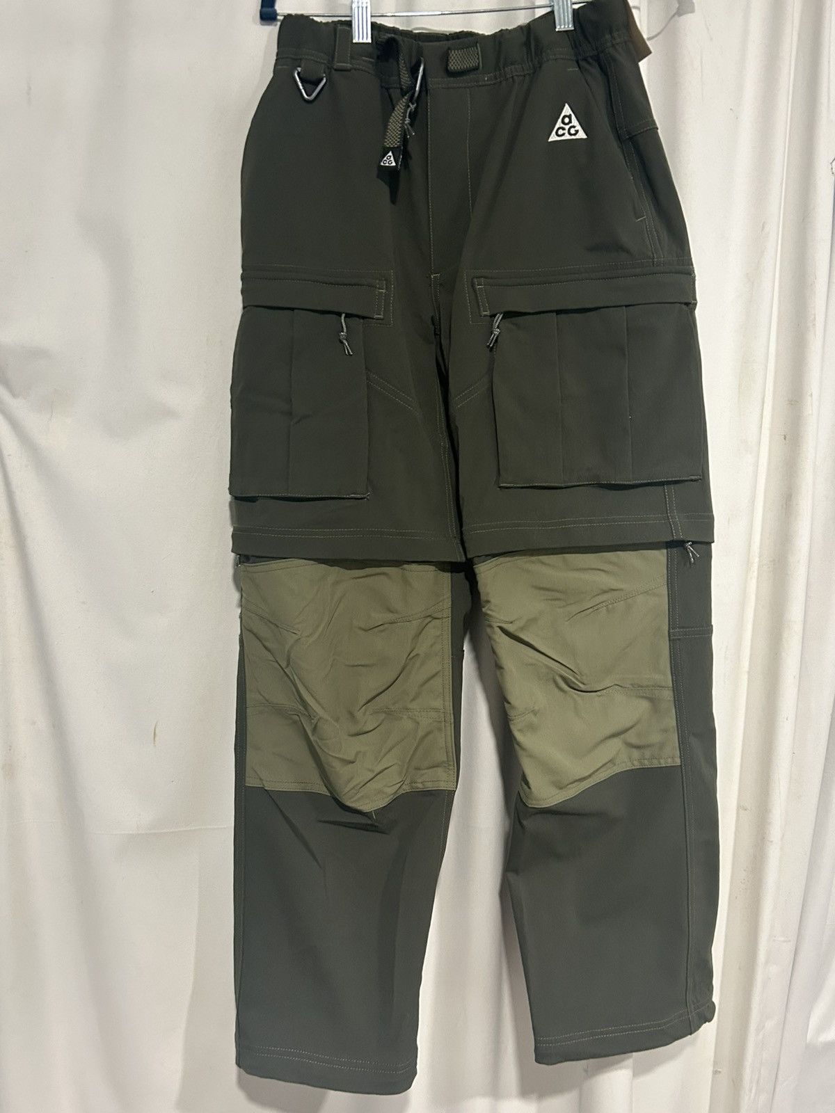 Nike × Nike ACG Nike ACG Green Woven Cargo Pants XS Size US 28 / EU 44 - 1 Thumbnail