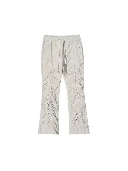 Japanese Brand × Jean High street vibe pleated micro-flare casual trousers Size US 32 / EU 48 - 4 Thumbnail