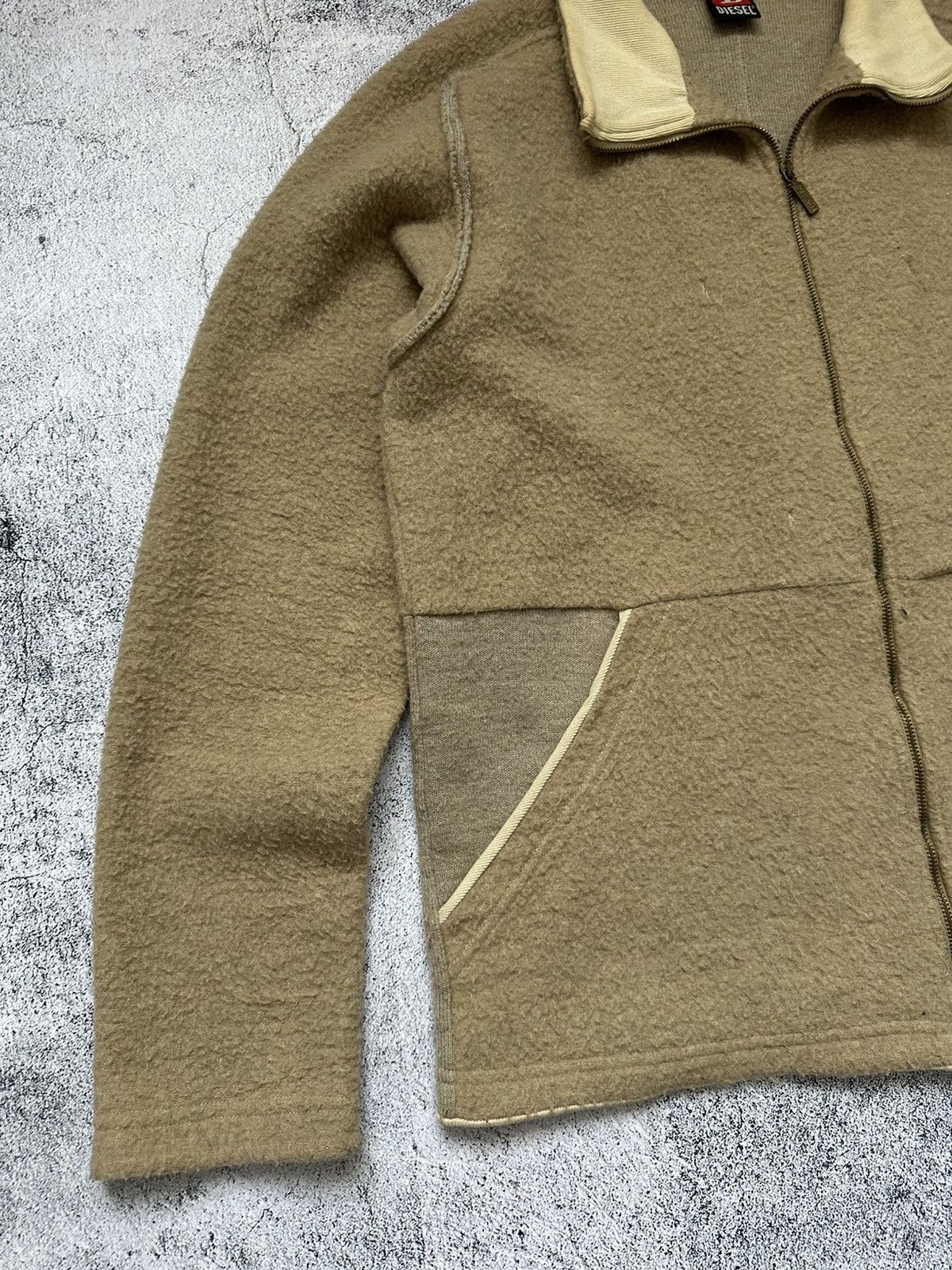 Diesel Vintage Diesel Wool Zip Sweatshirt Y2K Size US XL / EU 56 / 4 - 6 Thumbnail