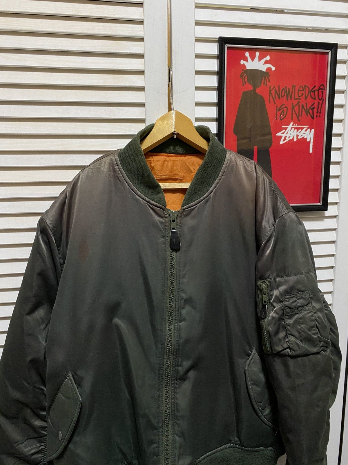 Aviator Nation Vintage Bomber Jacket Aviator MA - 1 Faded Wear Hysteric Size US L / EU 52-54 / 3 - 2 Thumbnail
