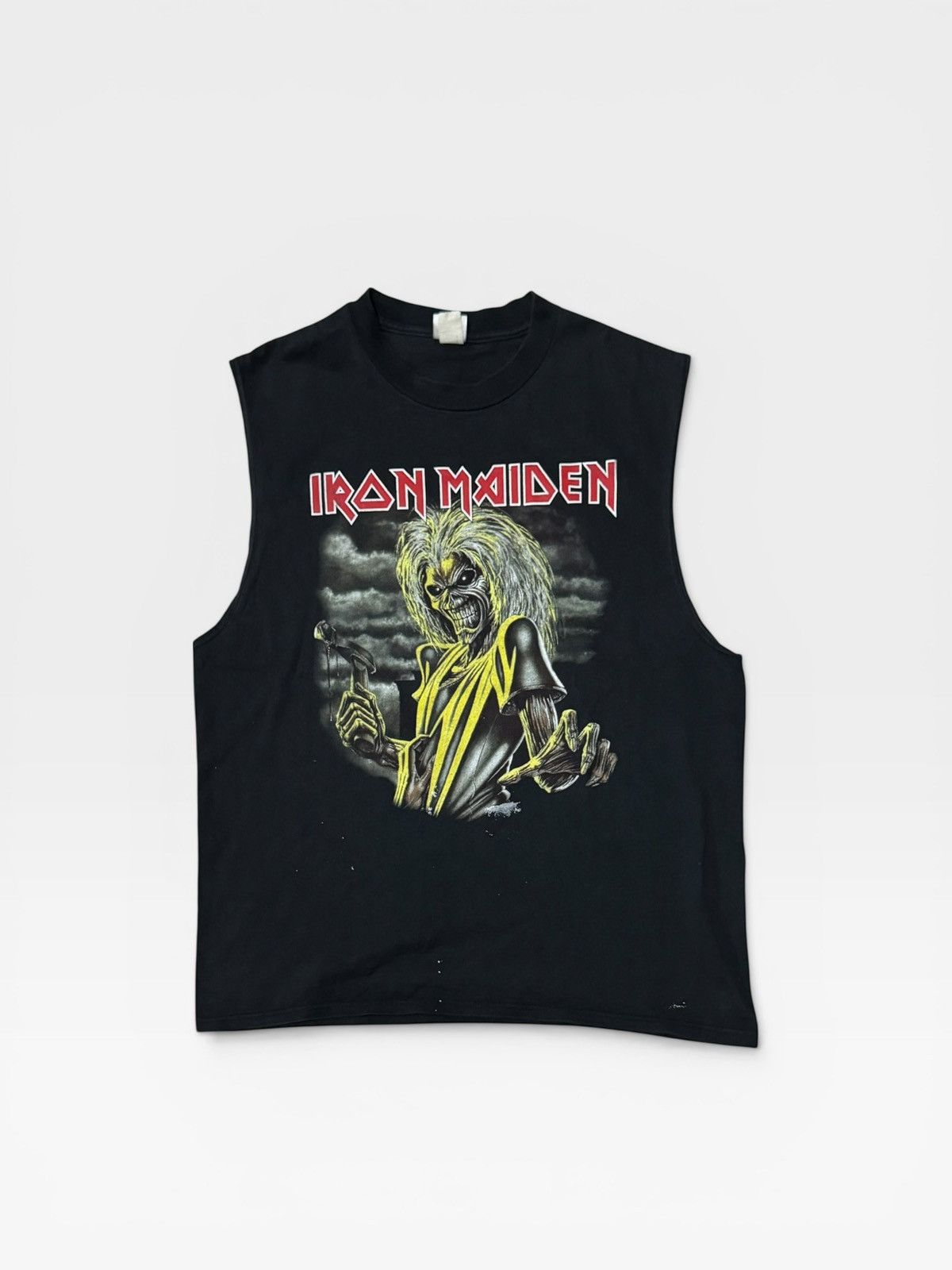 Iron Maiden Vintage 00s Iron Maiden “Eddie Killer” Sleeveless Tee Size US L / EU 52-54 / 3 - 1 Thumbnail