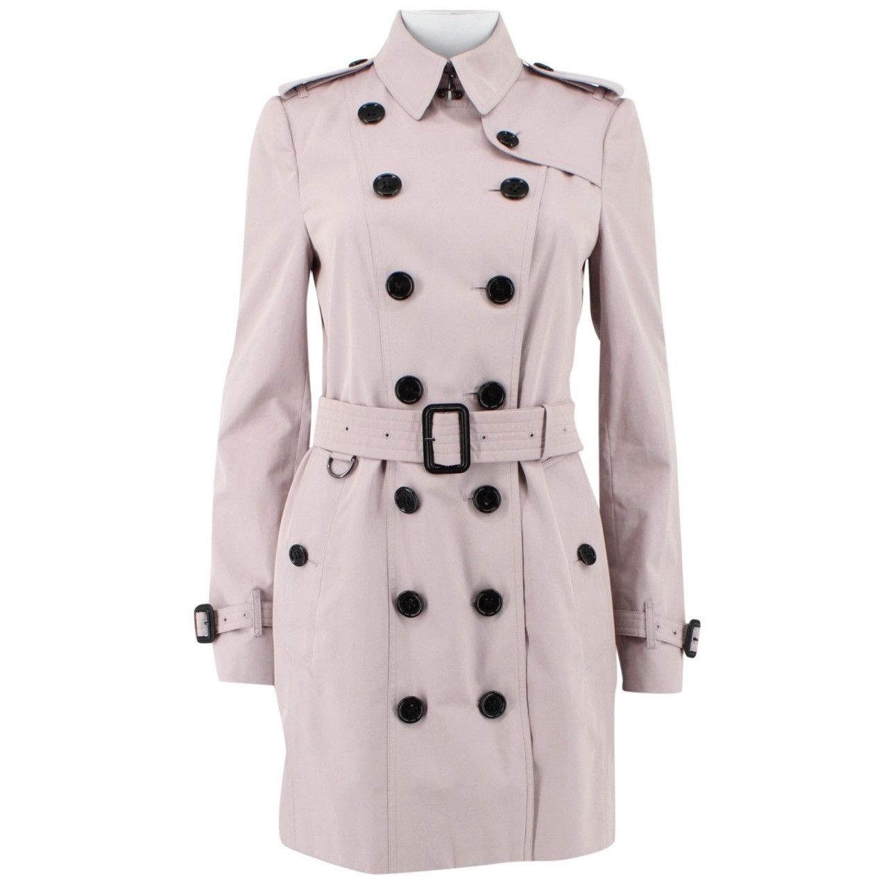 image of Burberry Women’S Trench Coat Classic Petal Pink Belted, Women's (Size Small)