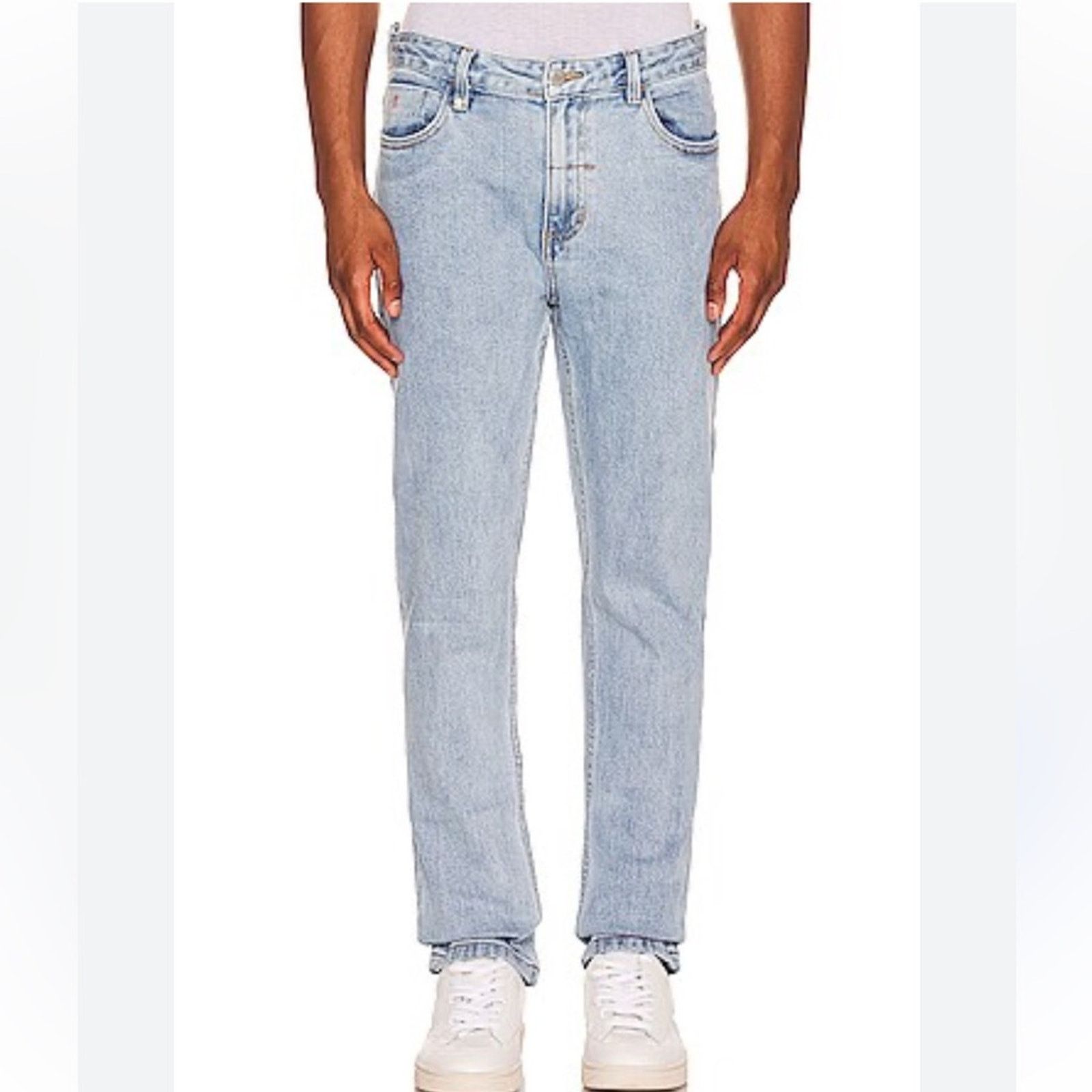 THRILLS Men's THRILLS Bones denim jeans light wash blue straight 36 Size US 36 / EU 52 - 1 Thumbnail