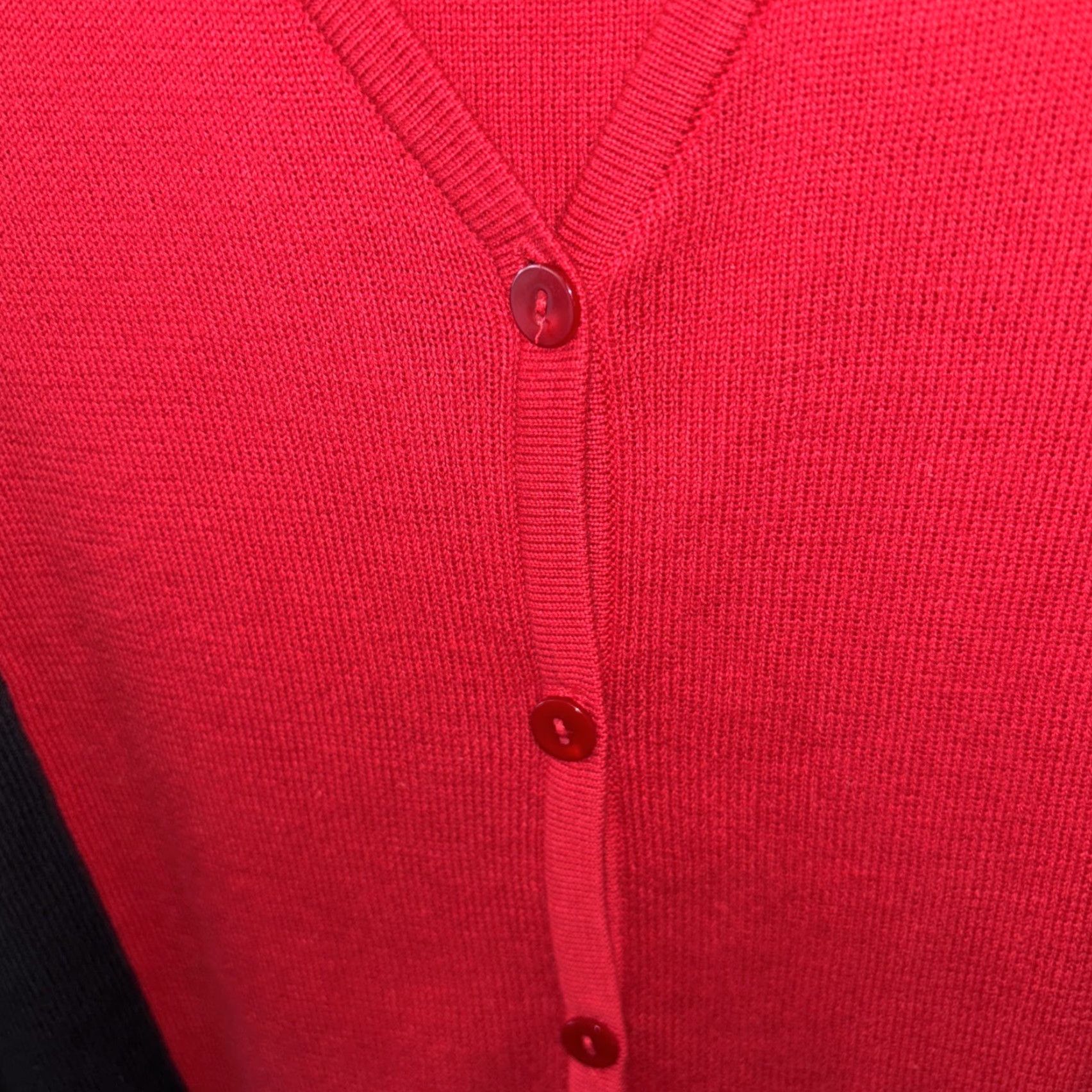 Style & Co VINTAGE Style & Co 2 Piece Women Sweater Set NEW Cardigan Tank 2X Red White Black Cotton Size XXL / US 16-18 / IT 52-54 - 7 Thumbnail