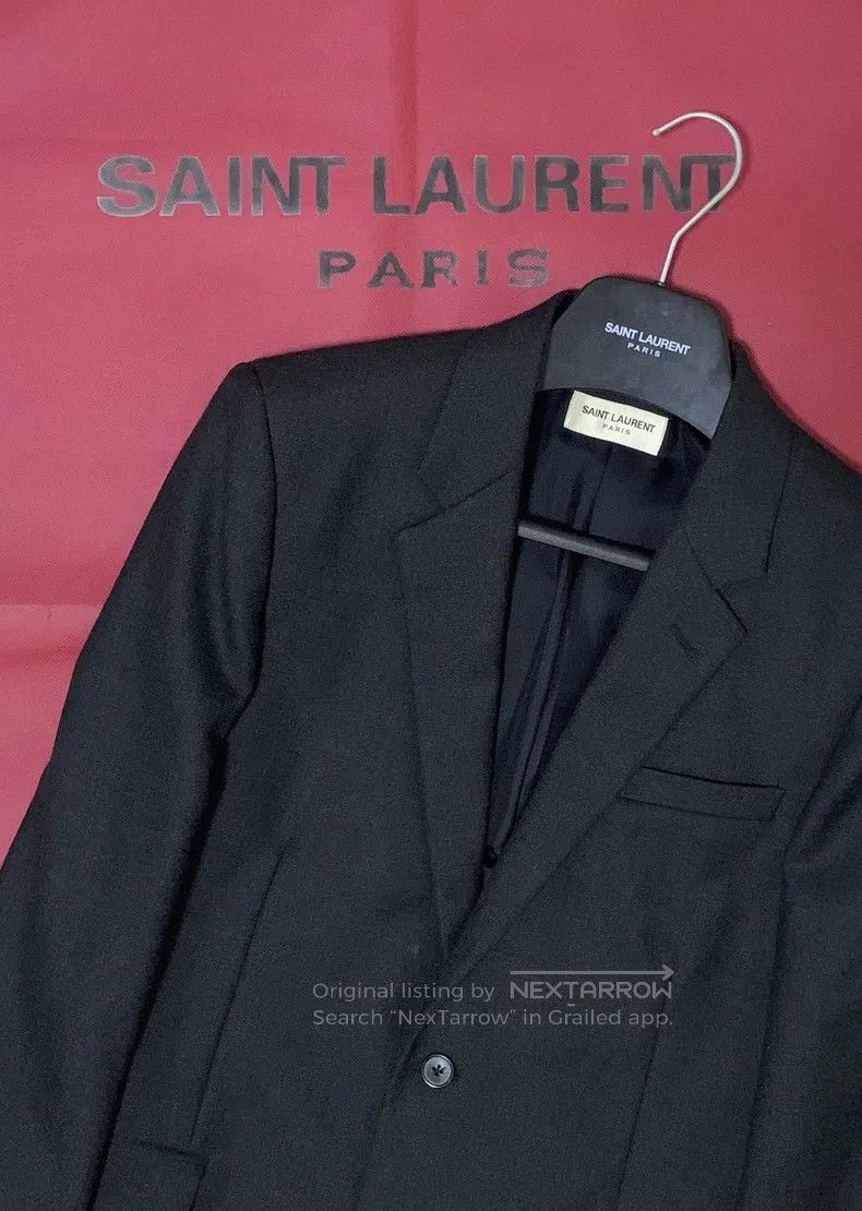 Saint Laurent Paris Saint Laurent Paris Original Gray Notched Lapel Suit Size US M / EU 48-50 / 2 - 6 Thumbnail