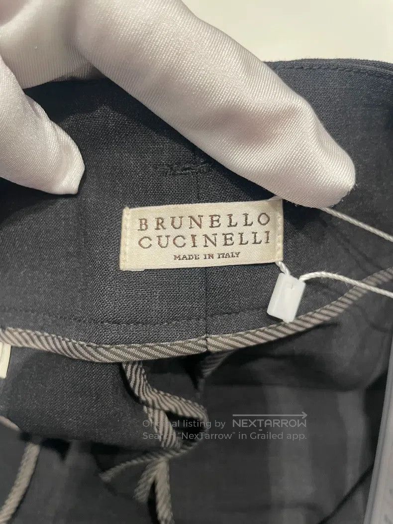 Brunello Cucinelli Brunello Cucinelli Black New Wool Long Trousers Size 24" / US 00 / IT 34 - 4 Thumbnail