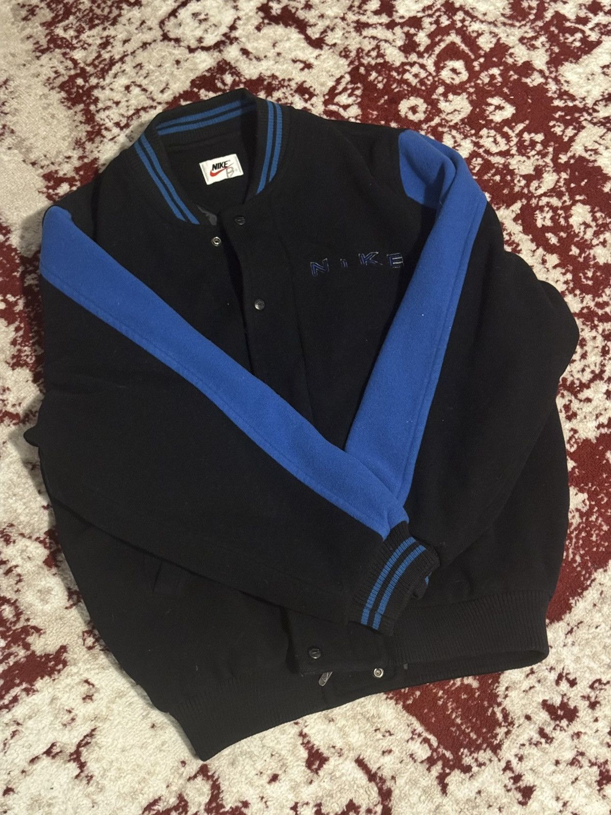 Nike × Vintage Nike Vintage Varsity Jacket Size US L / EU 52-54 / 3 - 2 Thumbnail
