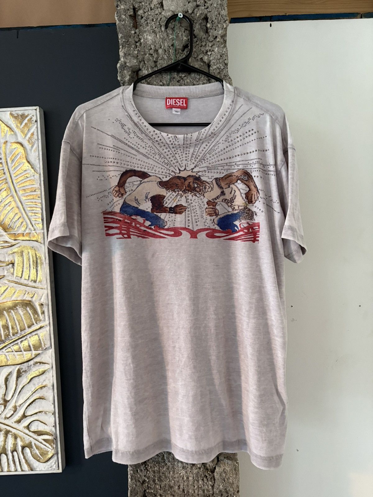 Diesel T-Norm-t15 Diesel T-shirt with rhinestone graphic Size US M / EU 48-50 / 2 - 1 Thumbnail