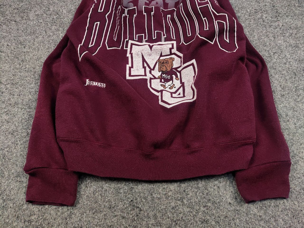 Vintage Vintage 90s Jostens MississippiState Bulldogs Sweatshirt USA Size US M / EU 48-50 / 2 - 9 Thumbnail