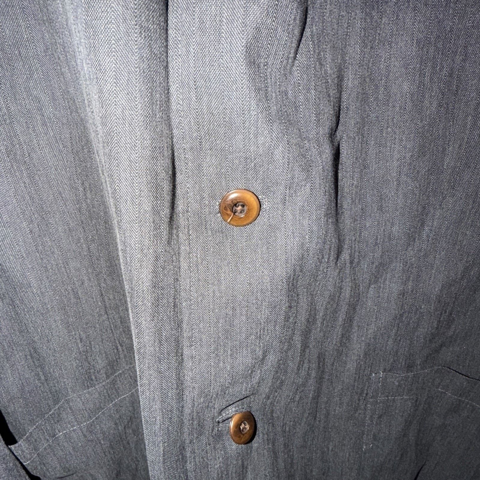 Vintage Men’s Grey Vintage XL Coat / Sport Jacket Button Up Size 40S - 9 Thumbnail