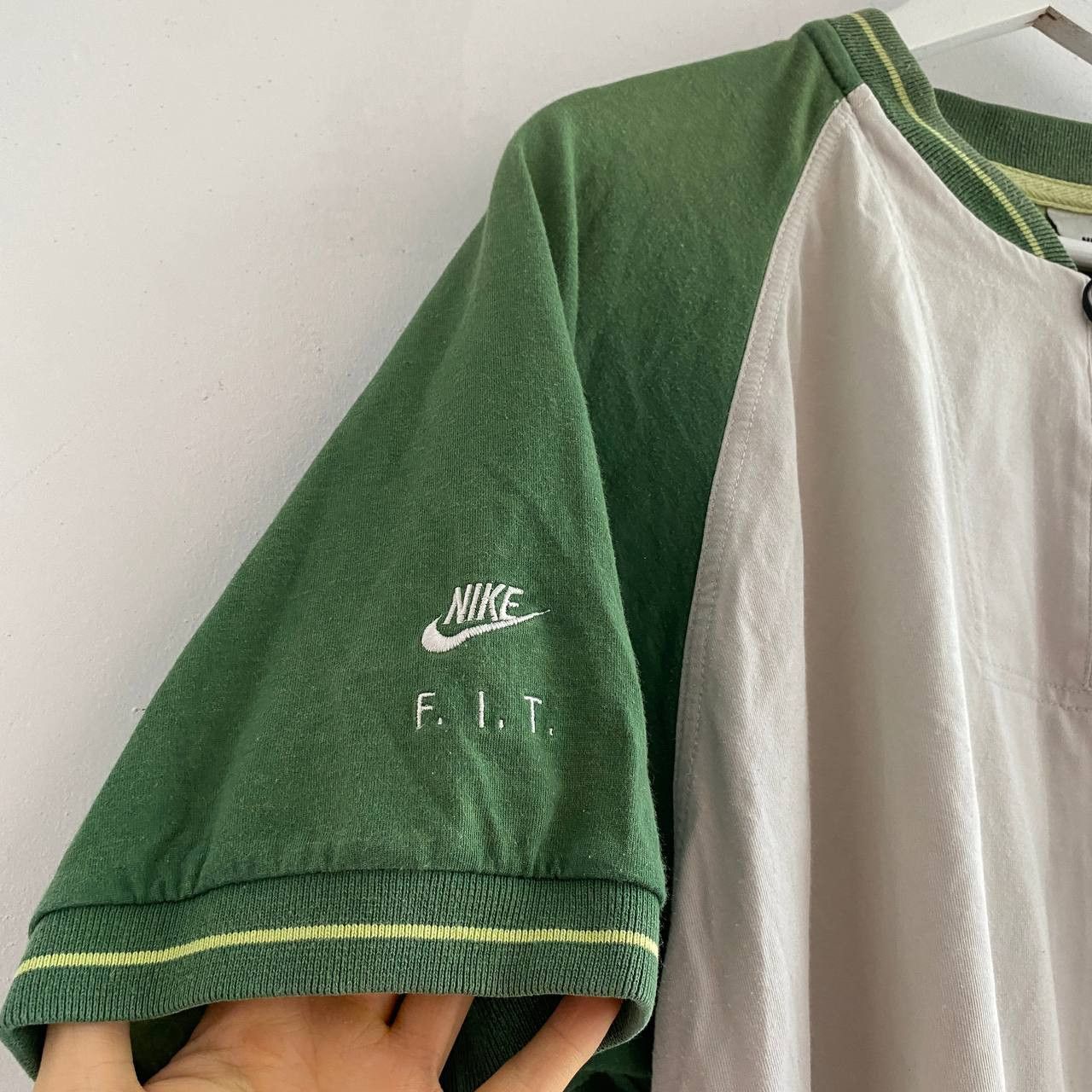 Nike × Vintage Vintage nike FIT challenge court tennis andre agassi jersey Size US L / EU 52-54 / 3 - 6 Thumbnail