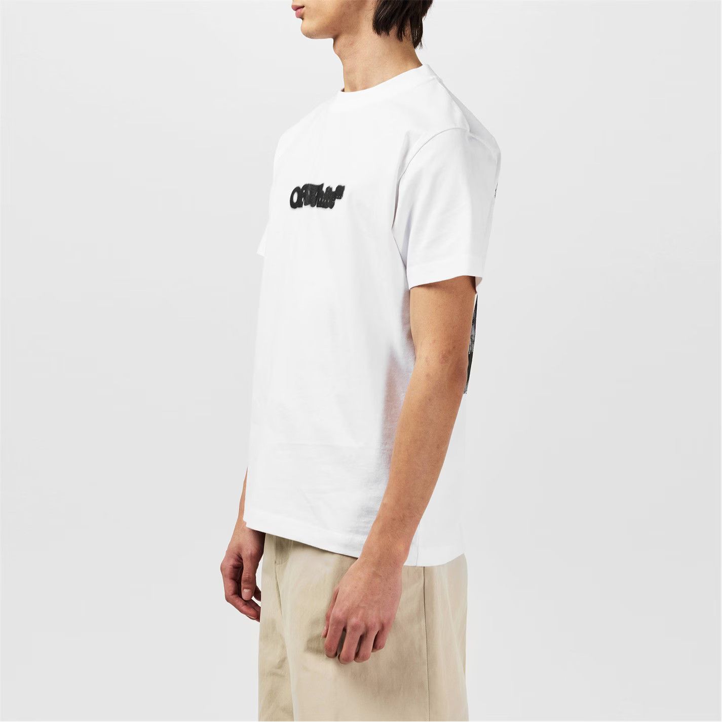 Off-White o1g2r1mq0226 Spray Arrow Logo T-Shirt In White Size US XS / EU 42 / 0 - 6 Thumbnail