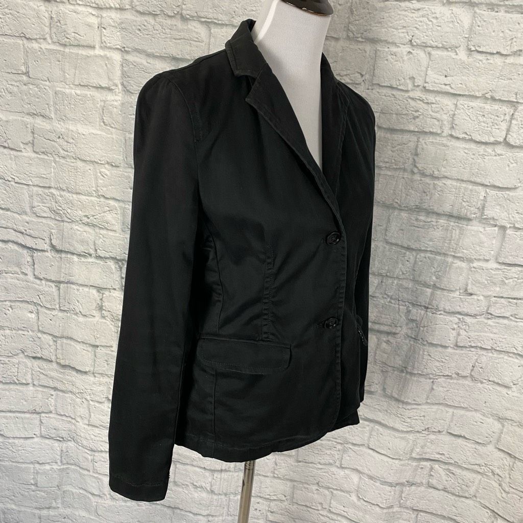 Gap Gap women 6 button front black collared blazer w/pockets Size M / US 6-8 / IT 42-44 - 7 Thumbnail
