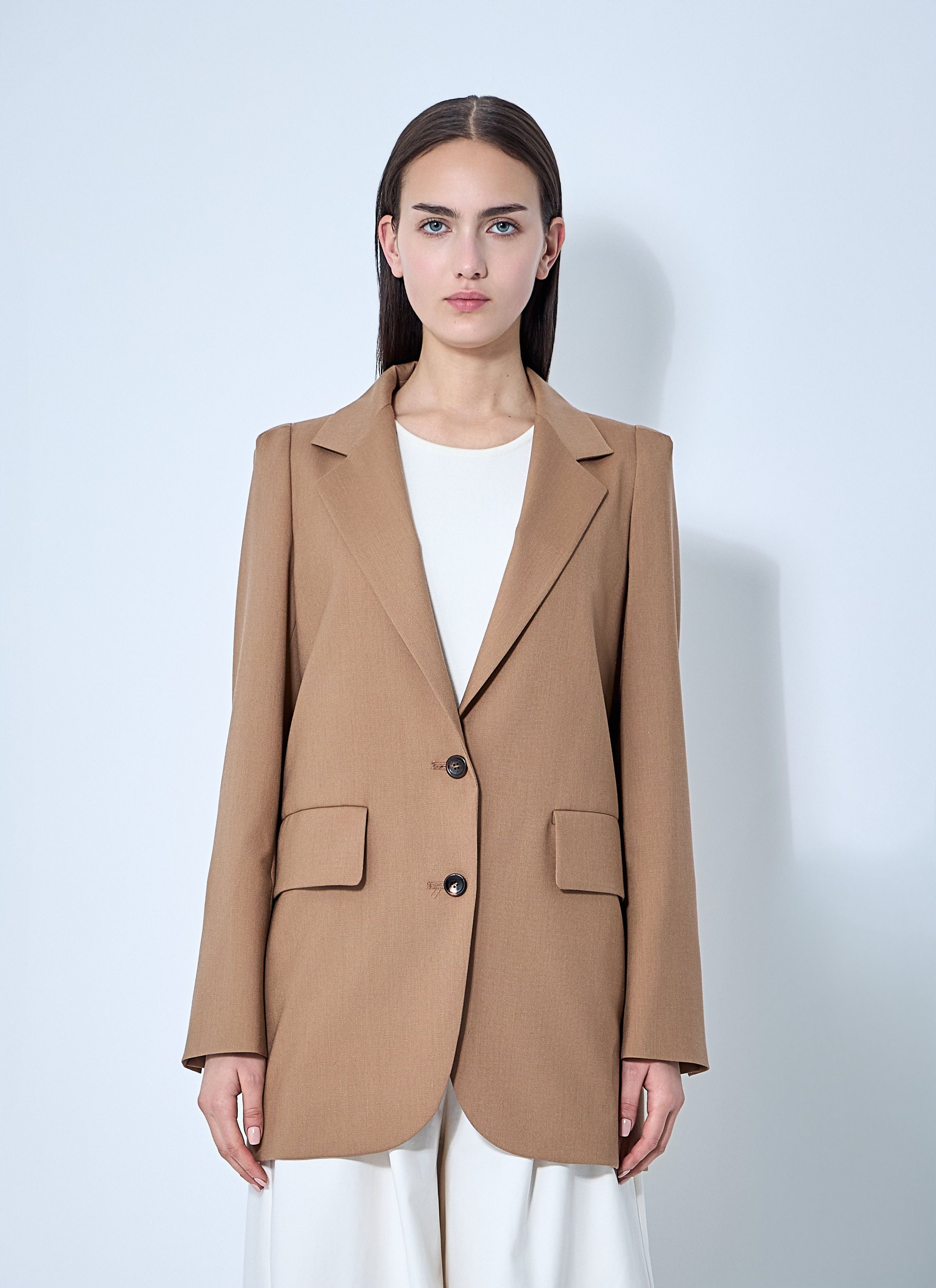 ジャケット Max Mara Single-breasted blazer in Shetland Single breasted blazer | Max Mara