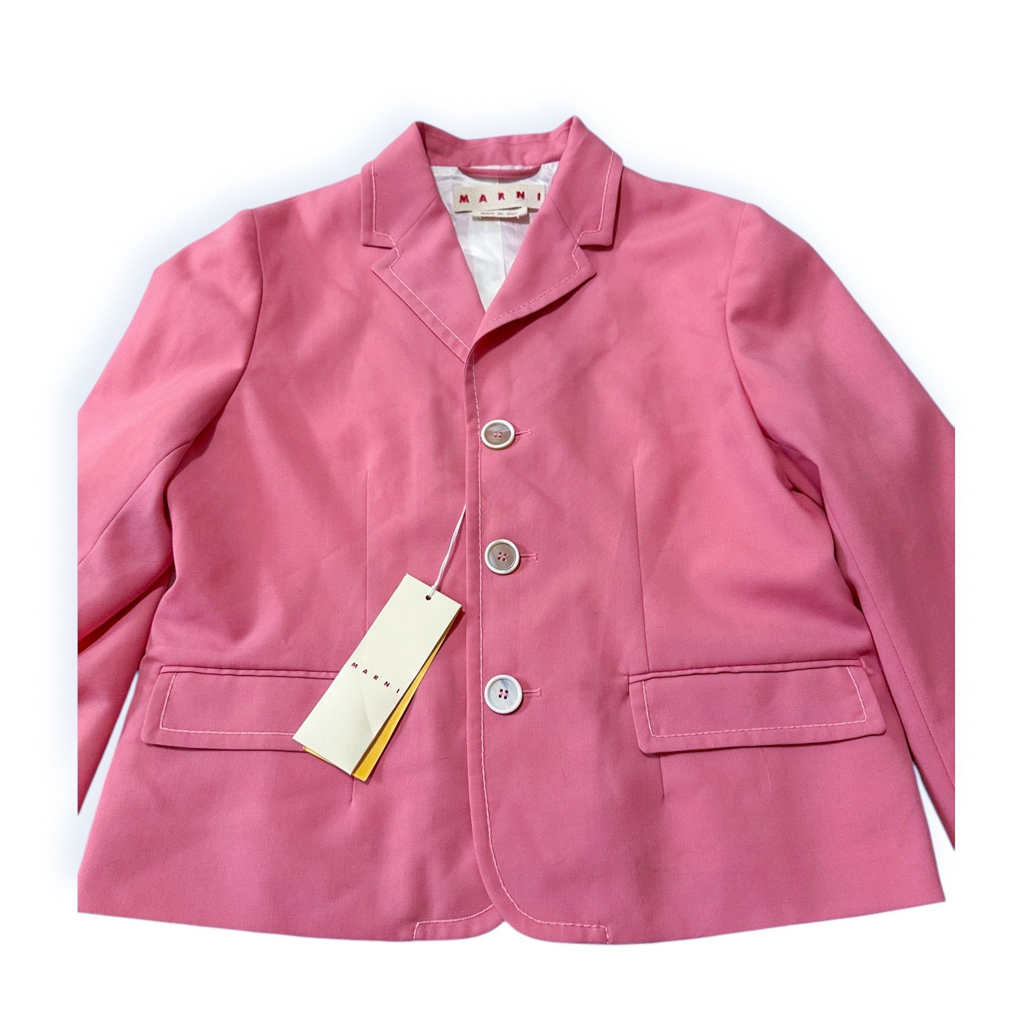 Marni Marni Pink Tailored virgin wool jacket, Size 44 Italy, New Size M / US 6-8 / IT 42-44 - 8 Thumbnail