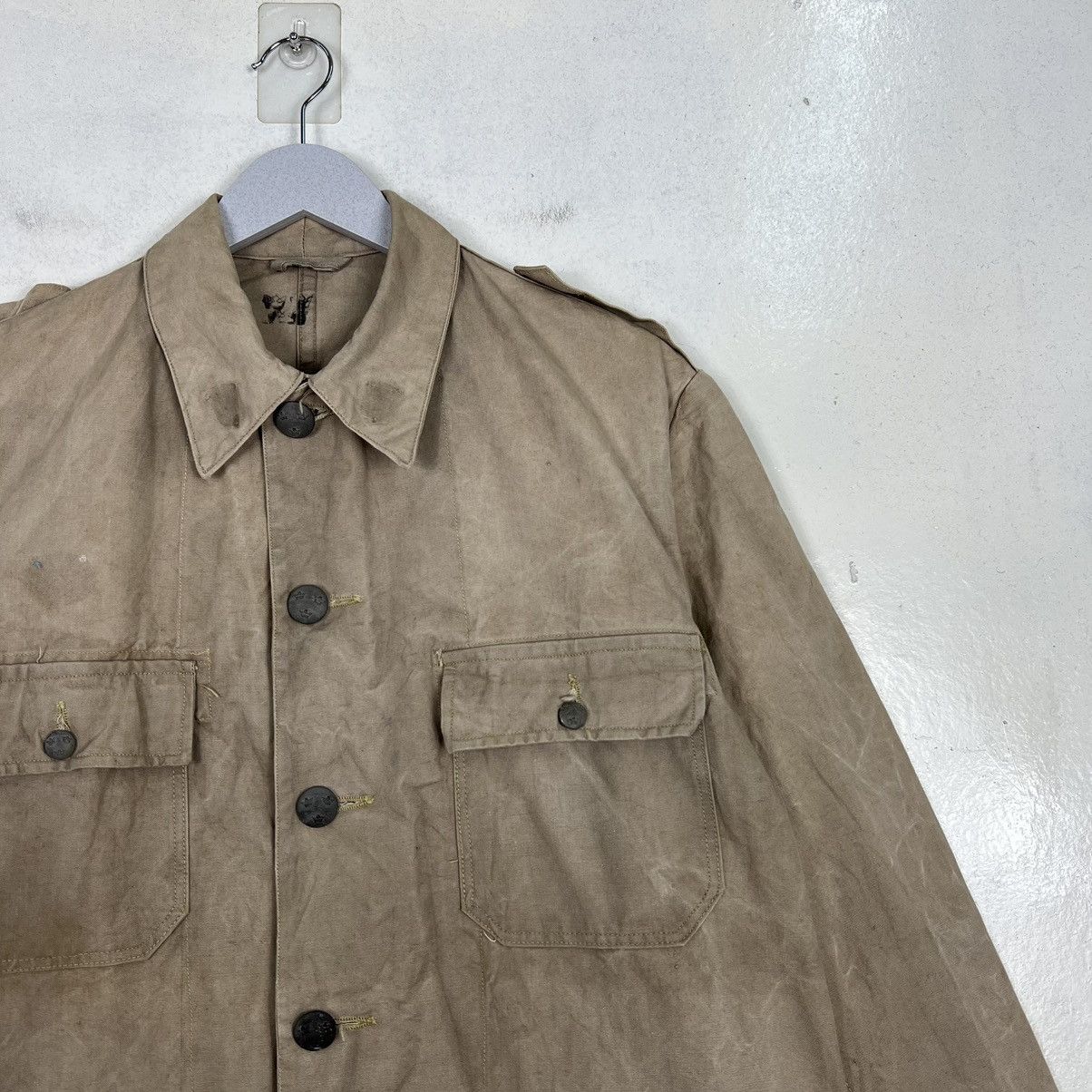 Vintage 🔥 40s VINTAGE SWEDISH MILITARY JACKET Size US M / EU 48-50 / 2 - 6 Thumbnail