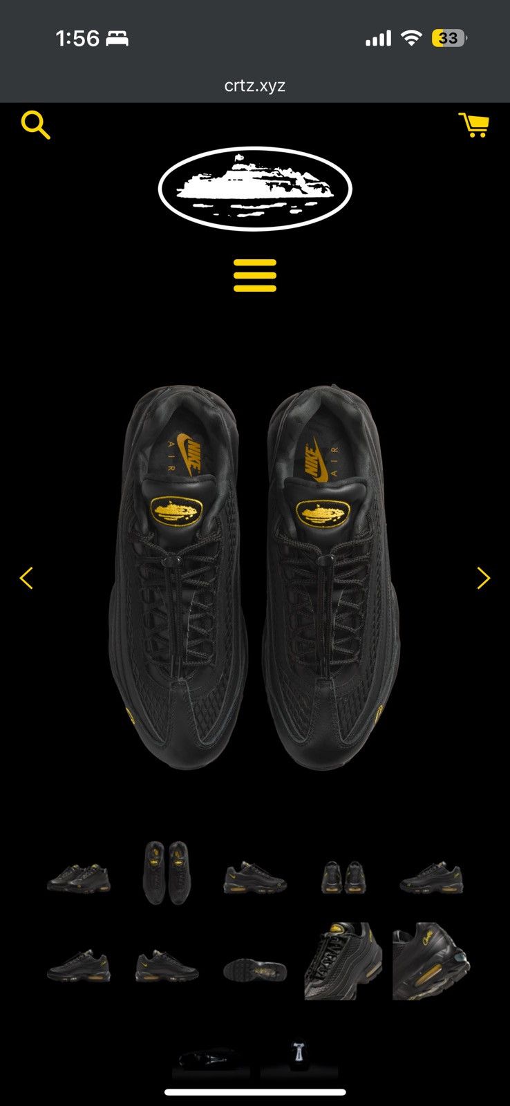 Corteiz × Nike Corteiz CRTZ X NIKE AIR MAX HONEY BLACKS - size 12 Size US 12 / EU 45 - 15 Thumbnail
