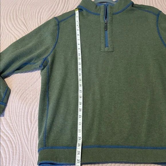 Tommy Bahama Tommy Bahama Flipside Half Zip Reversible Sweatshirt Size US XL / EU 56 / 4 - 9 Thumbnail