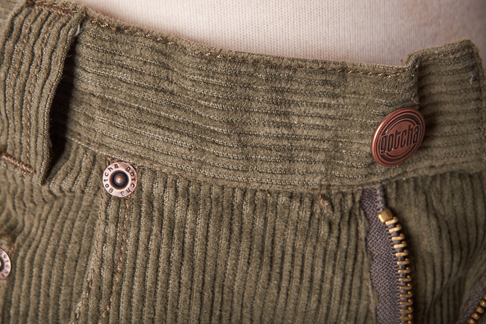 Gotcha 1990s Green Gotcha Corduroy Pants Size US 26 / EU 42 - 7 Thumbnail