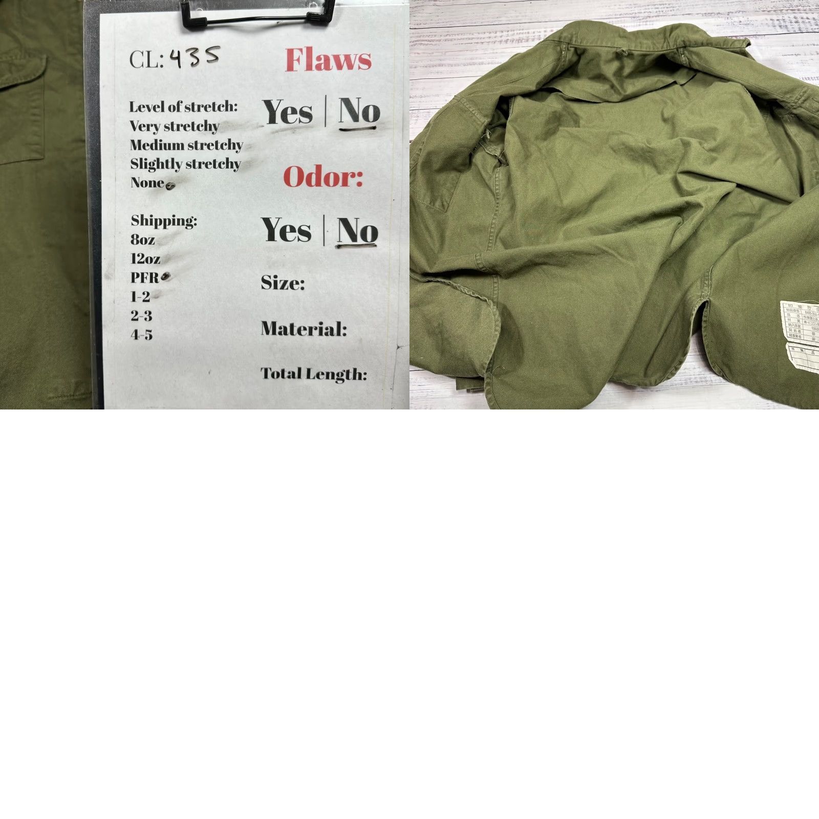 Vintage Womens Jacket Military Green Size M Long Sleeve Chest Pockets - Unbranded Cotton Zip Front Basic Jacket Womens M Green Size M / US 6-8 / IT 42-44 - 8 Thumbnail