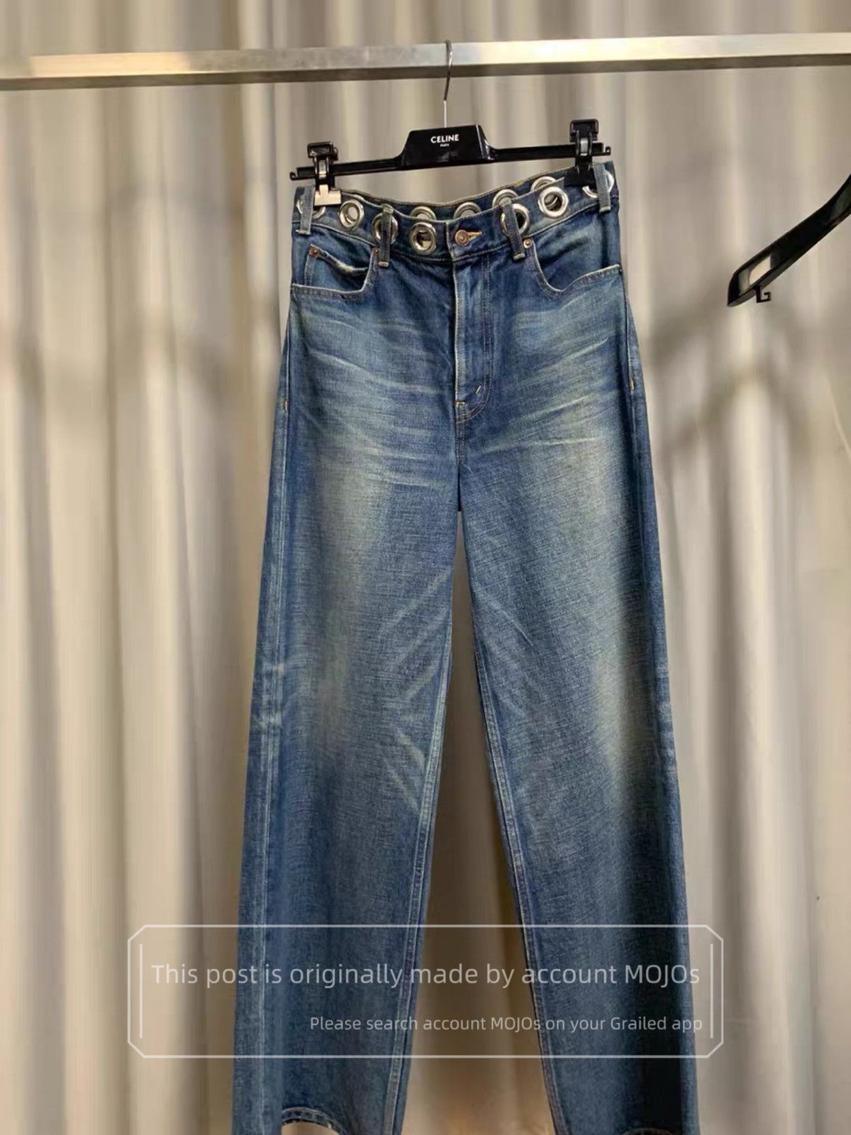 Celine Celine M_SL_002 - Slim Mid Waist - Dark Indigo - Rigid