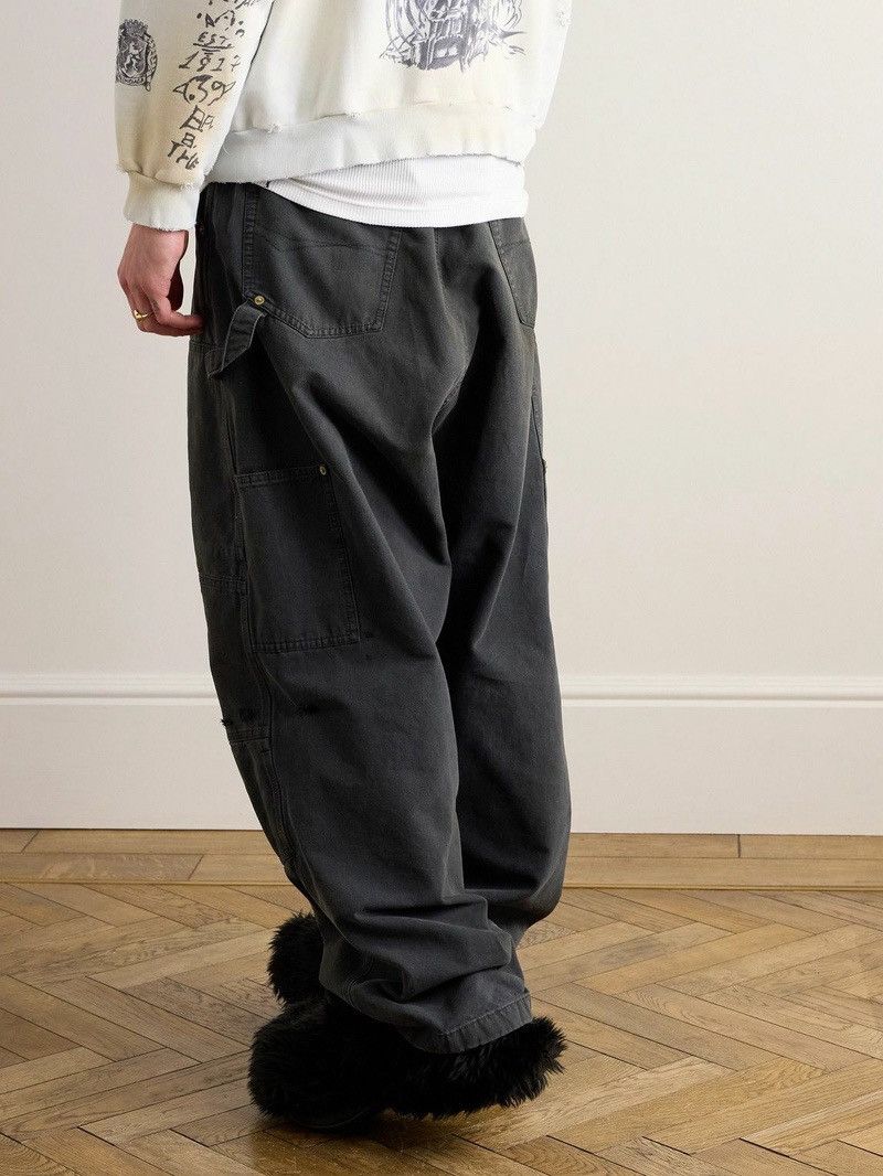 Balenciaga LOOK 55 Double Knee Pants in black cotton canvas Size US 30 / EU 46 - 7 Thumbnail